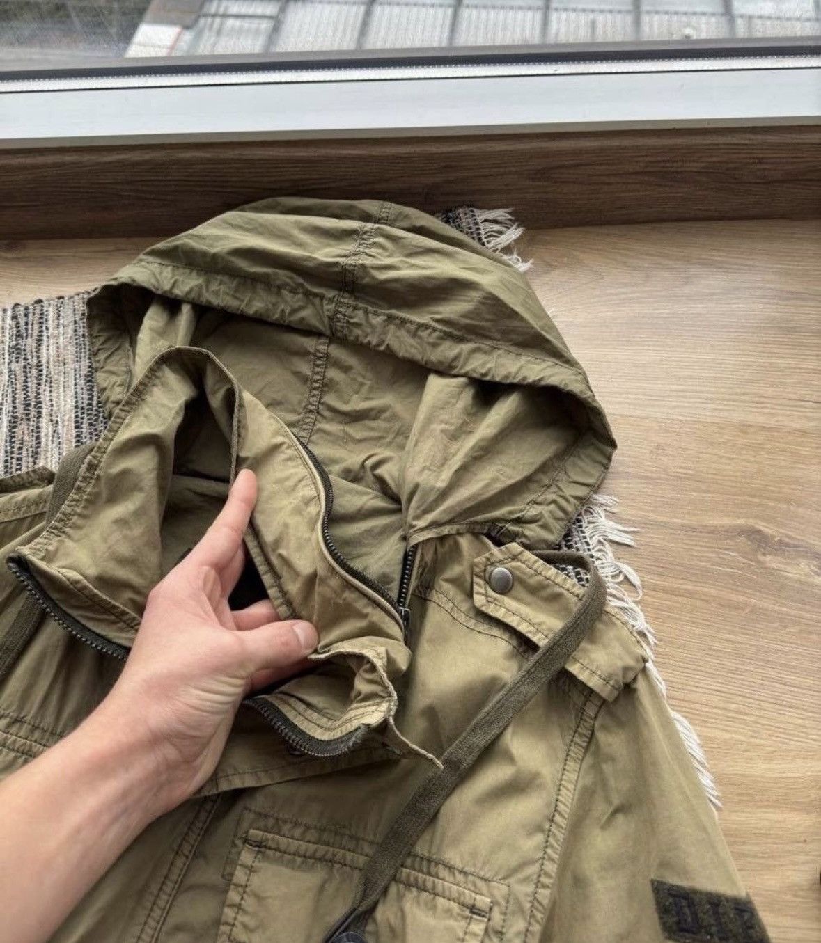 Diesel × Vintage Vintage Diesel 90s Distressed cargo multi pocket jacket Size US M / EU 48-50 / 2 - 9 Thumbnail