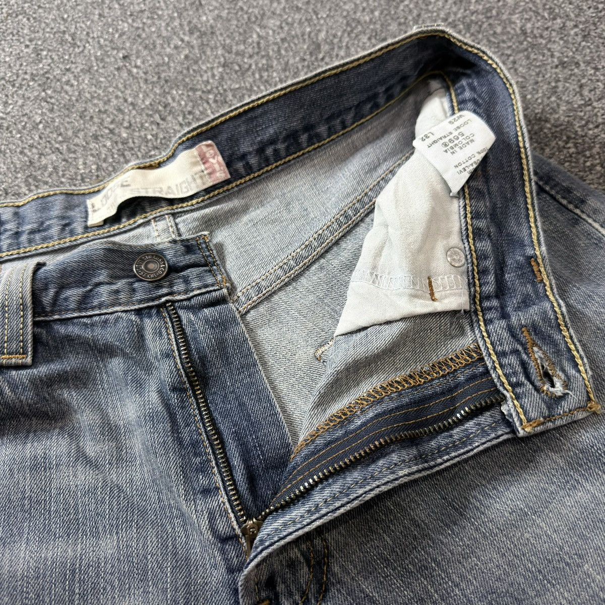 Hysteric Glamour Archives y2k Wide Leg Levis 569 Loose Fade Washed Denim Size US 29 - 14 Thumbnail