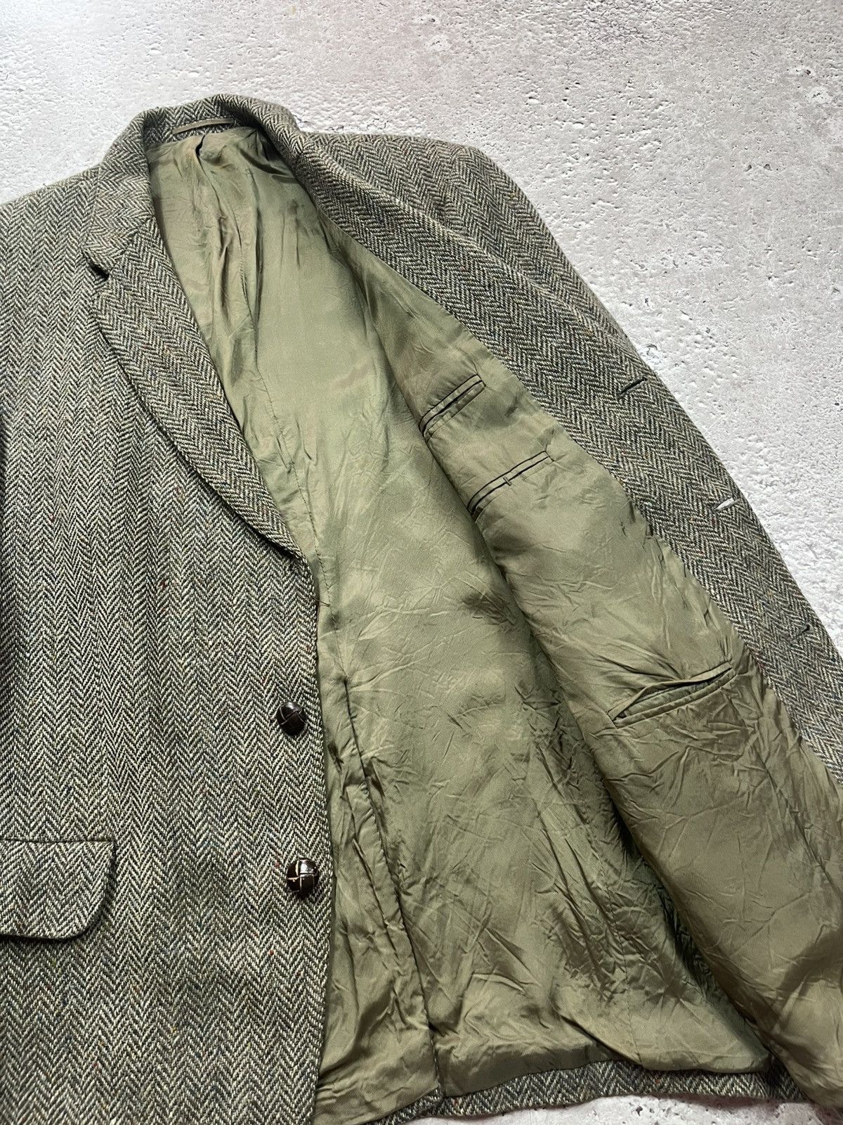 Magee × Vintage Vintage Magee Donegal Tweed Blazer Pure Wool Ireland Size 42R - 8 Thumbnail