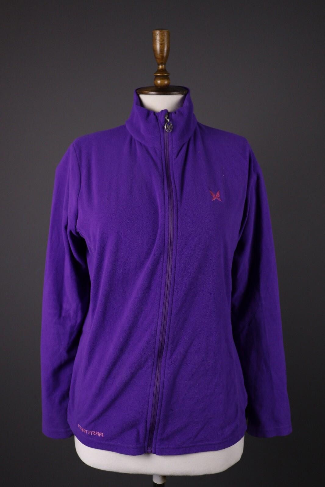 Designer Kari Traa Purple Full Zip Fleece Lightweight Jacket Size L Size L / US 10 / IT 46 - 1 Thumbnail