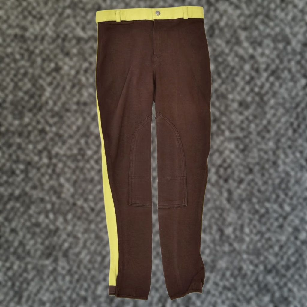 Vintage FOUGANZA Womens Tracksuit Trousers XS Brown Colourblock Cotton Sports UK 6 Size 26" / US 2 / IT 38 - 1 Thumbnail