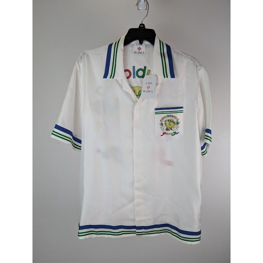 Casablanca o1rshd1 Button Shirt in White Size US XL / EU 56 / 4 - 2 Thumbnail