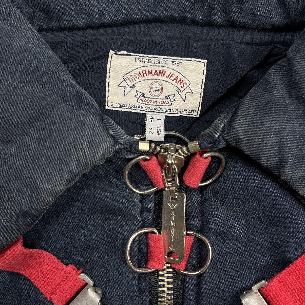 Armani × Vintage Vintage 90s Armani Jeans bondage vest Size US M / EU 48-50 / 2 - 10 Thumbnail