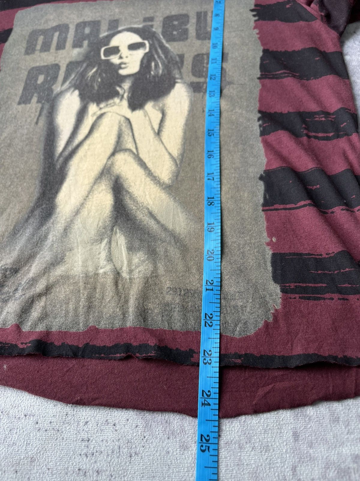 If Six Was Nine × Japanese Brand × Le Grande Bleu (L.G.B.) 291295 Homme Striped Kurt Cobain Cropped Tshirt Size US M / EU 48-50 / 2 - 7 Thumbnail
