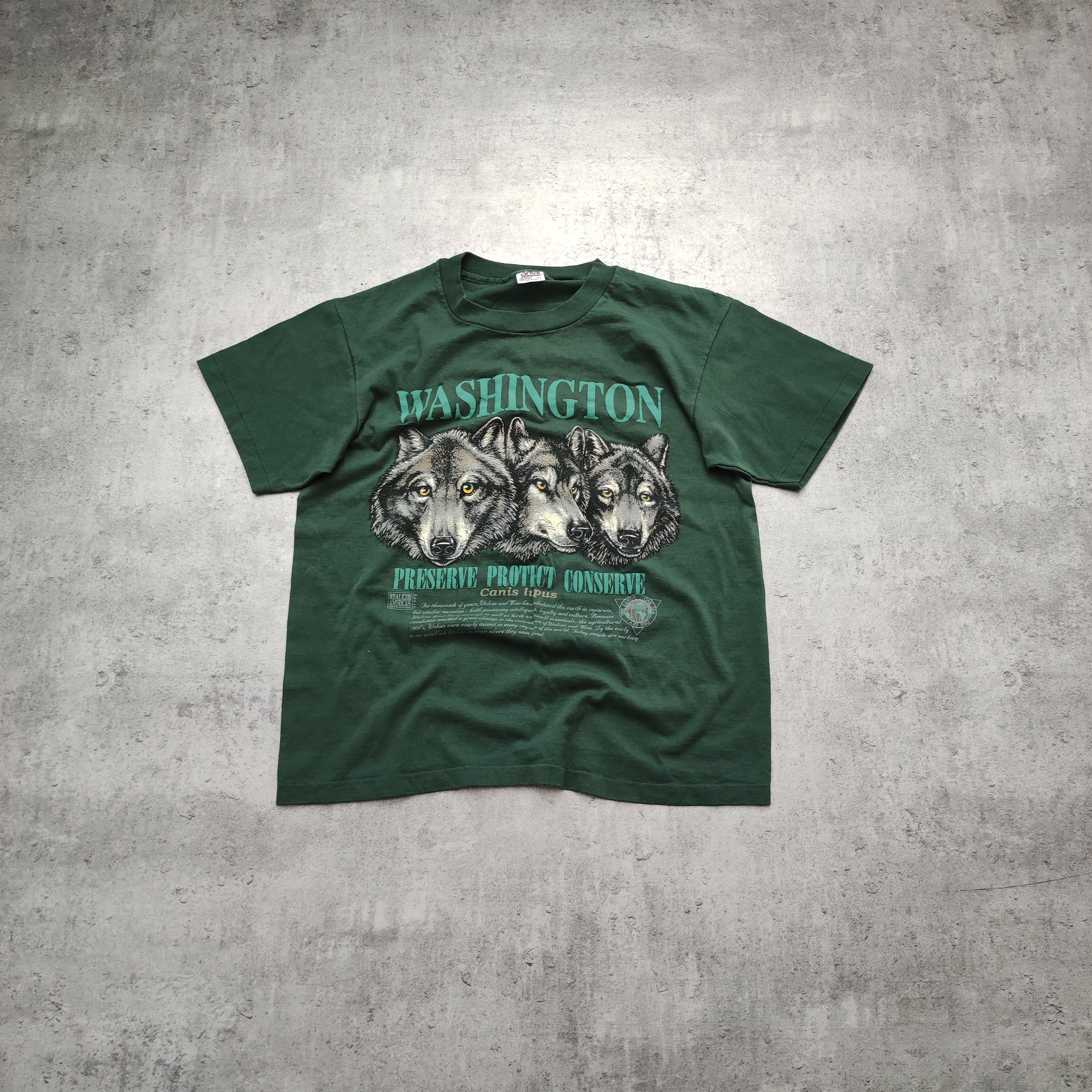 Vintage RARE Og 1993 Washington Real America USA Vintage Tee Size US L / EU 52-54 / 3 - 1 Thumbnail