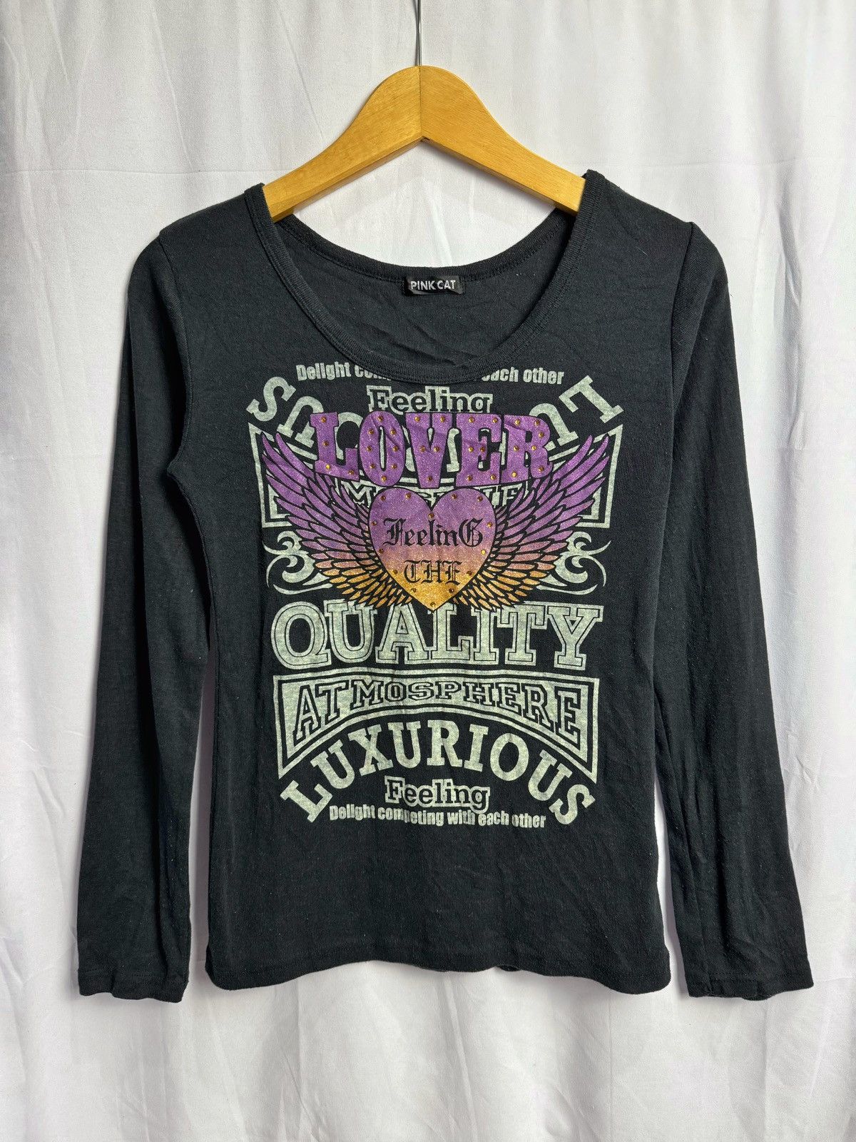 Beauty Beast × Hysteric Glamour × Japanese Brand Gothic style japanese lover wing pink cat long sleeve Size US S / EU 44-46 / 1 - 1 Thumbnail