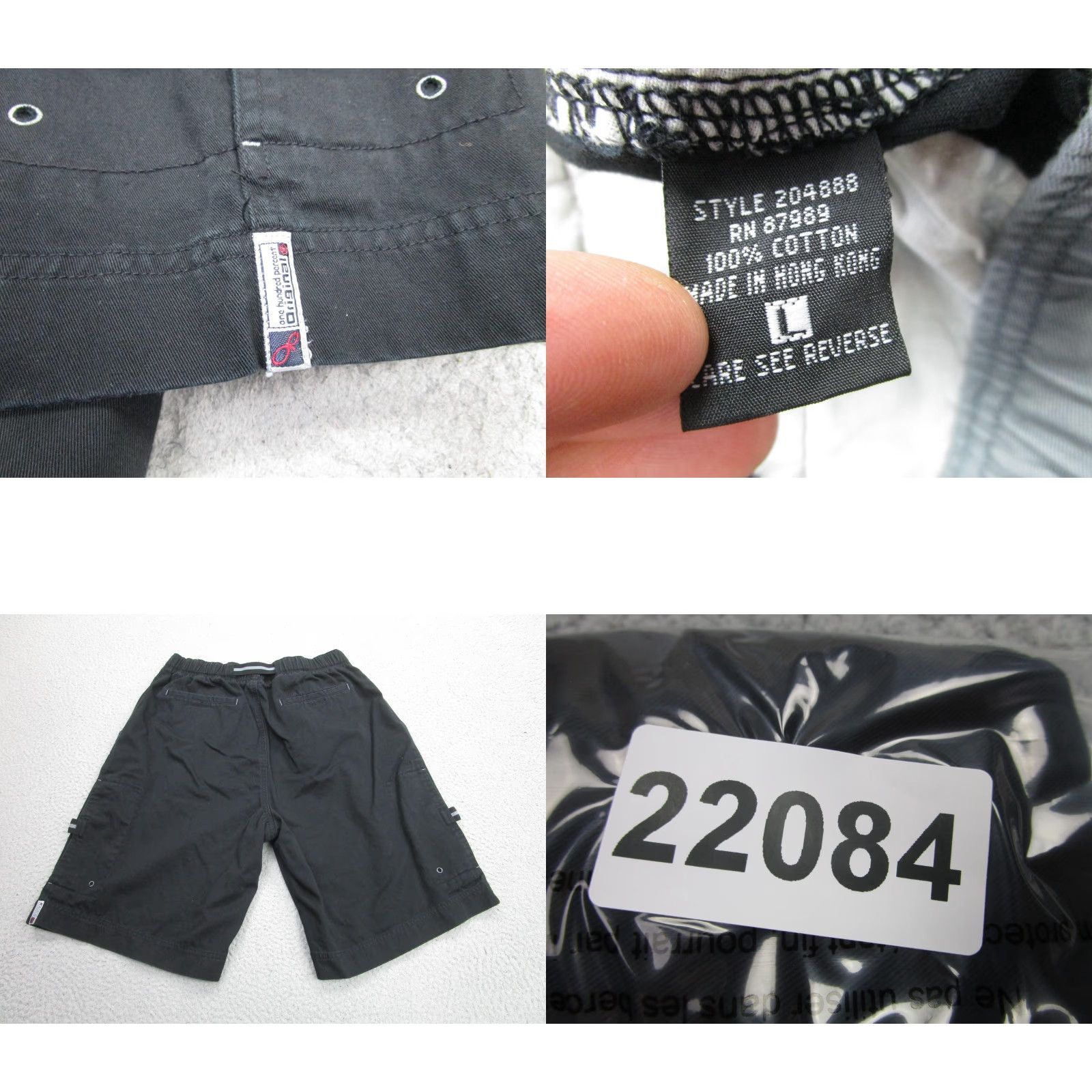 Ocean Pacific VINTAGE Ocean Pacific OP Shorts Mens L Hike Baggy 90s Goth Cargo Workwear Belted Skater Black Cotton Chino Elastic Waist Pockets 9 Inseam Mens Size US 33 - 9 Thumbnail