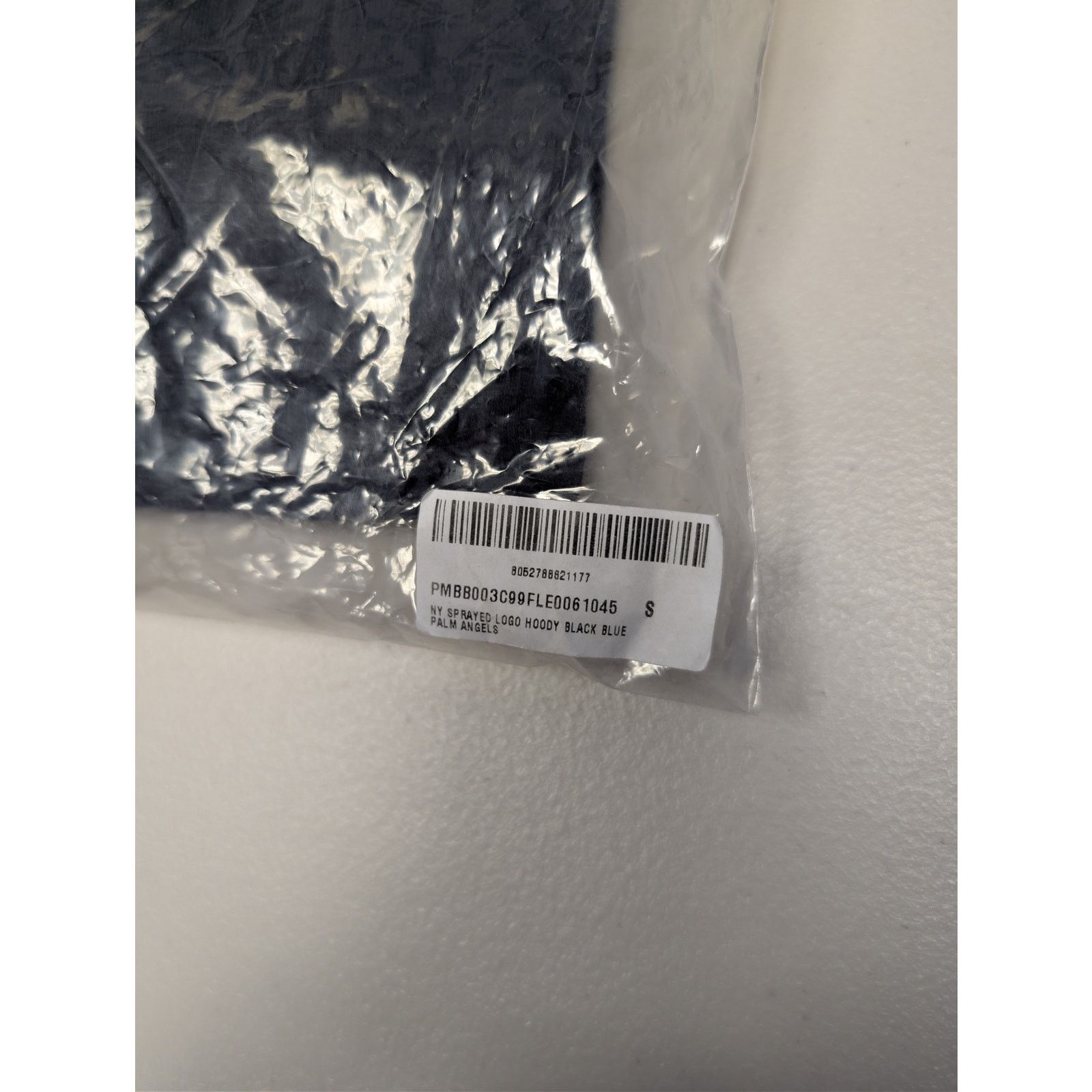 Palm Angels o1rshd1 New York Sprayed Logo Hoodie in Black / Blue Size US S / EU 44-46 / 1 - 22 Thumbnail