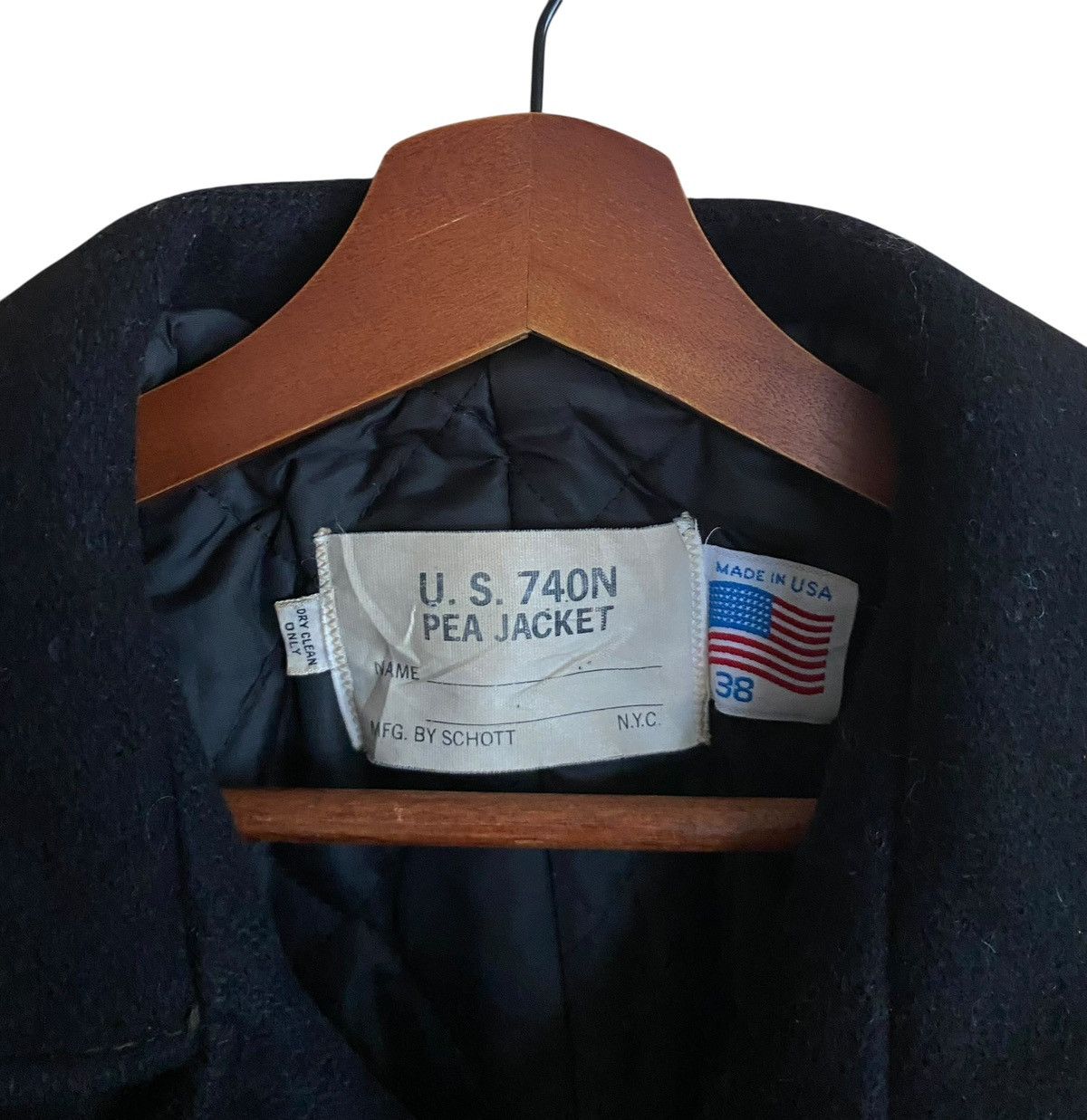 Schott Rare Vintage Schott Double Breasted 740N Pre Jacket 1980s Size US M / EU 48-50 / 2 - 5 Thumbnail