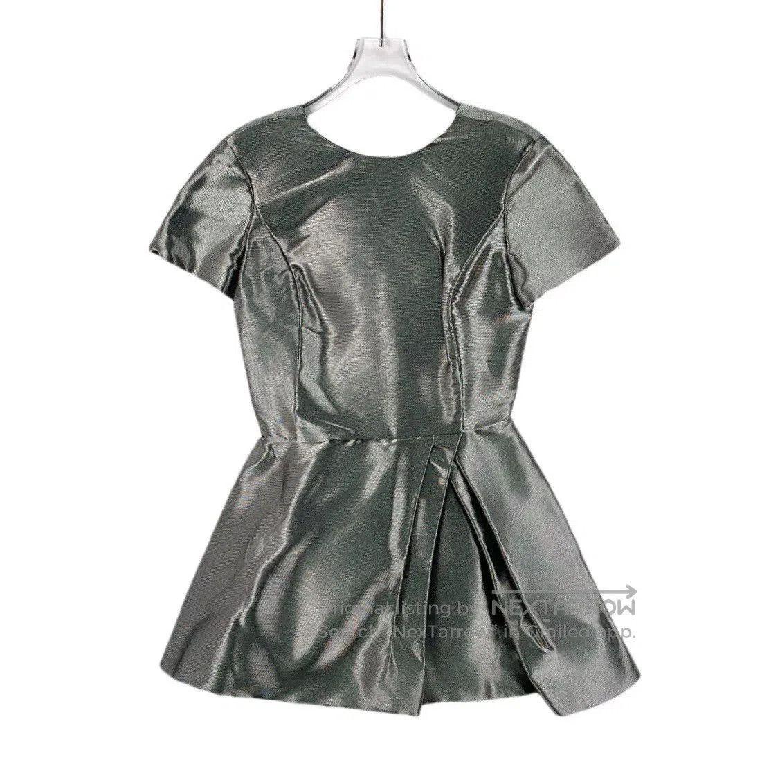 Dior silver futuristic short. Size US 36 / EU 52 - 1 Thumbnail
