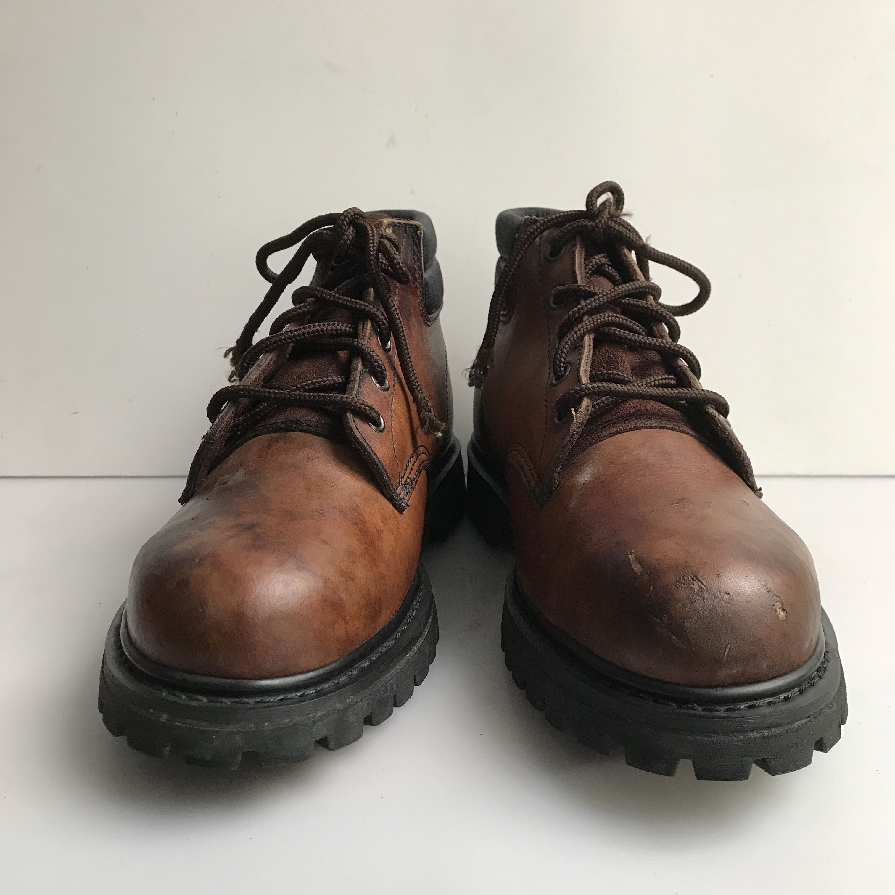 Red Wing Redwing Dunoon Us saxon Boots leather brown steel toe boots Size US 8 / EU 41 - 3 Thumbnail