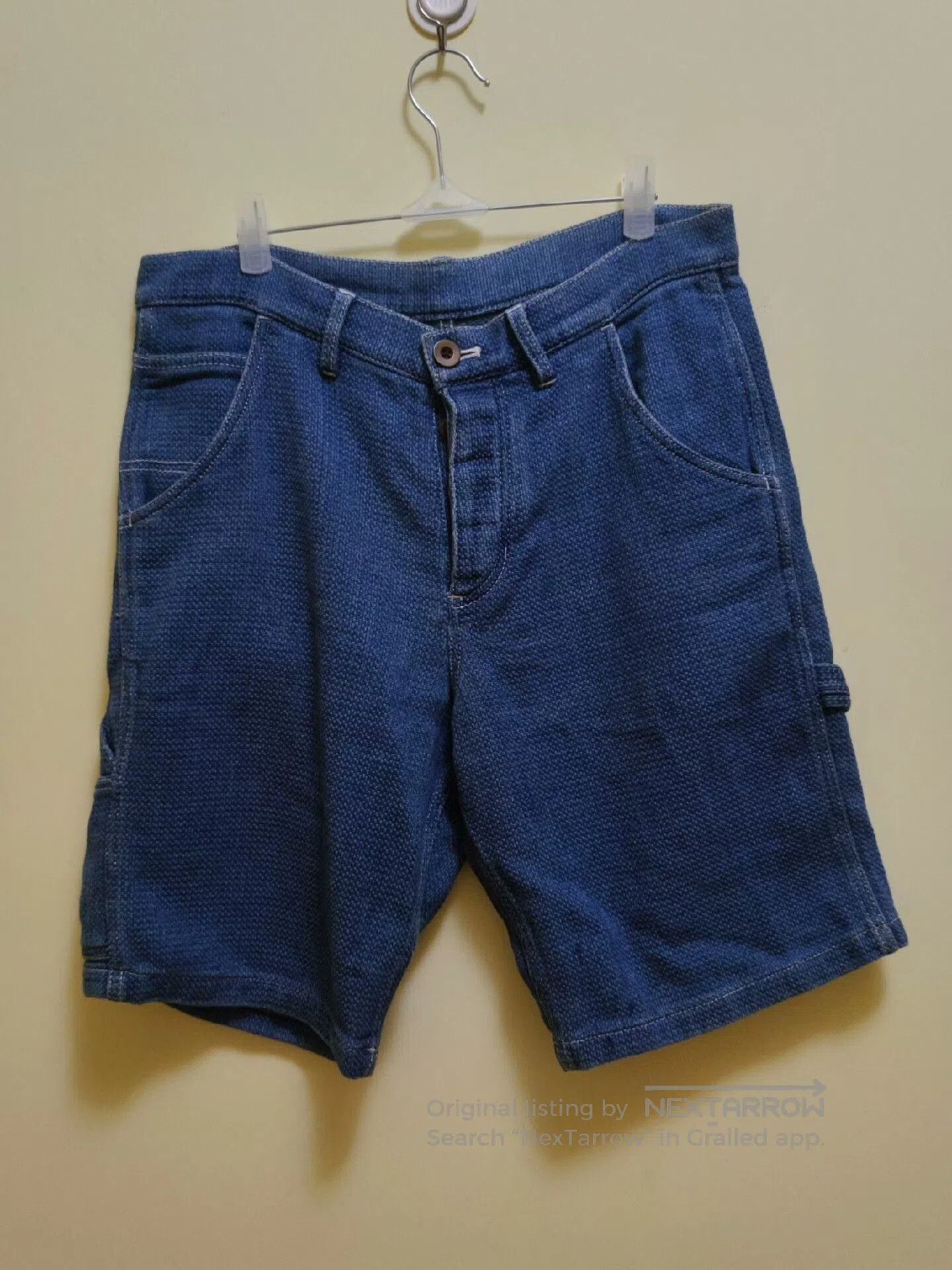 Evisu Blue Workwear Style Dyed Shorts. Size US 28 / EU 44 - 2 Thumbnail