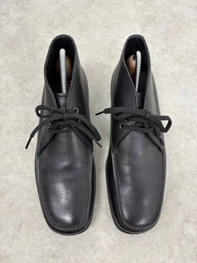 Prada 2000s Prada Black Leather Derby Shoes Size US 8 / EU 41 - 4 Thumbnail