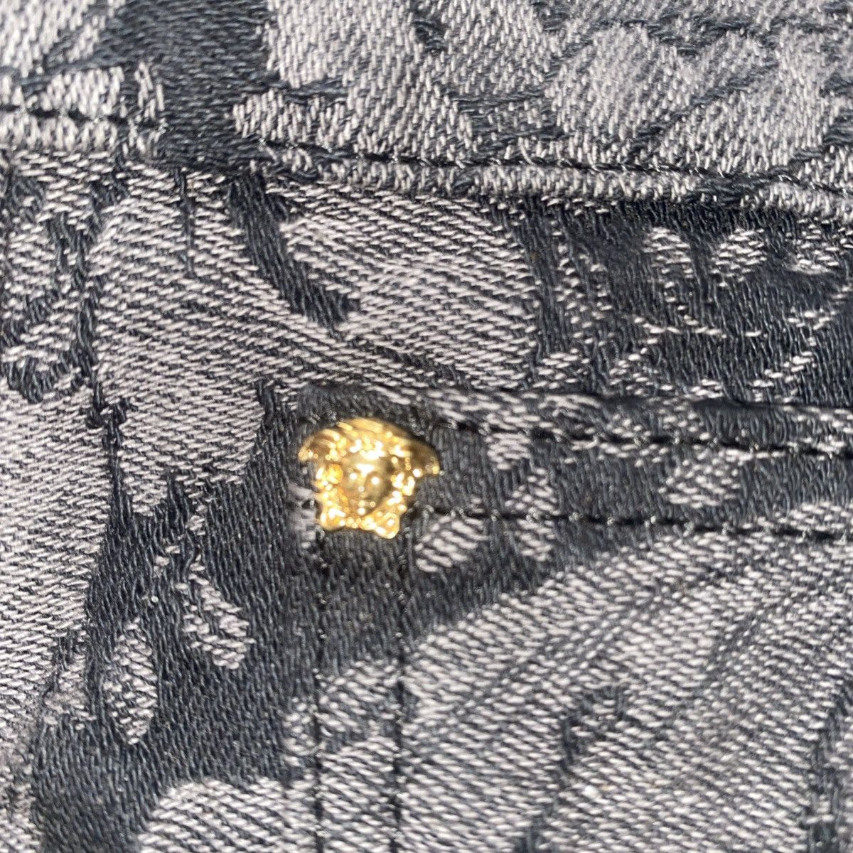 Versace Versace Barocco-Jacquard Mid-Rise Jeans Size US 33 - 2 Thumbnail
