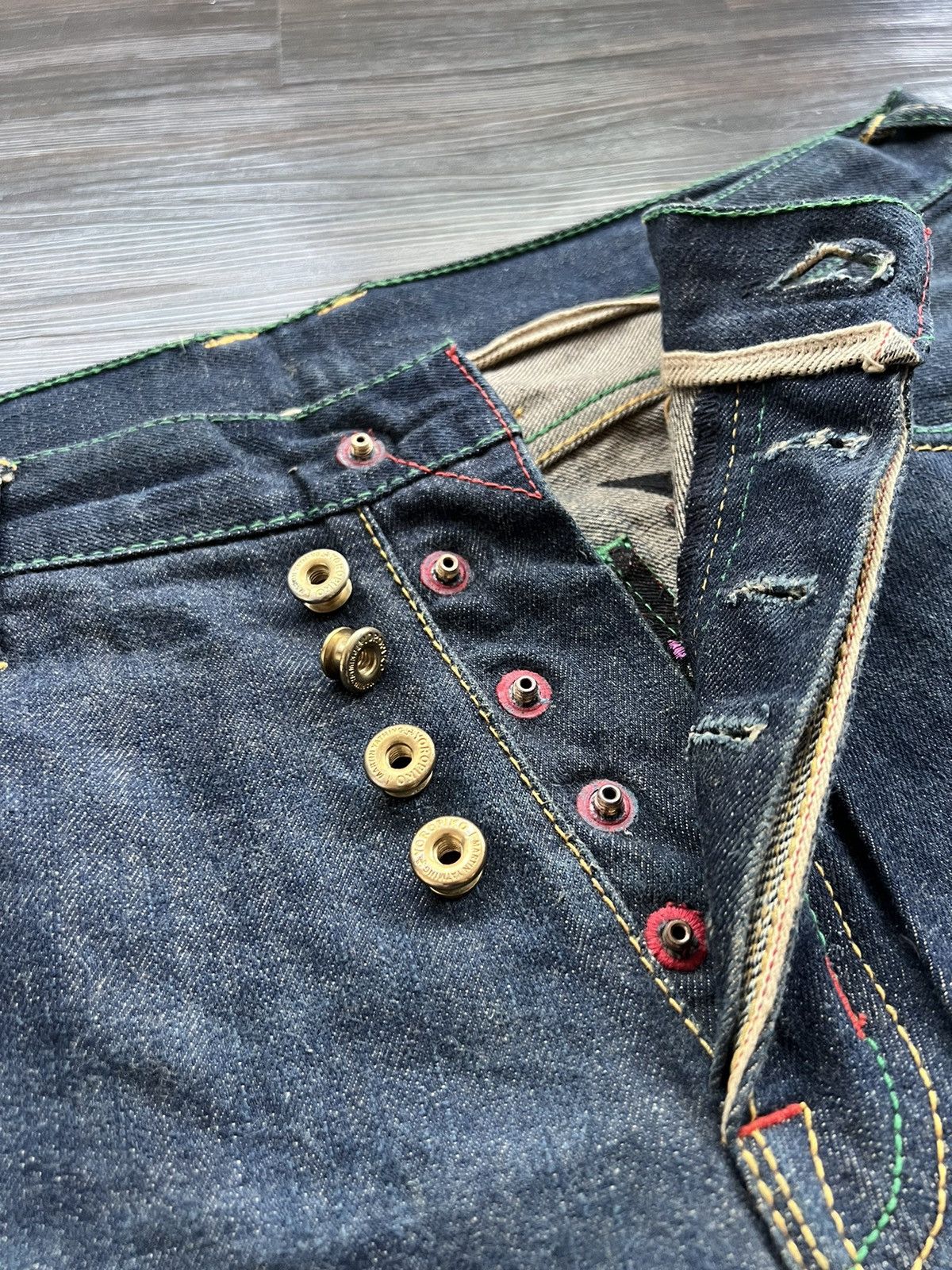 RMC Jeans 🔥 Archieves YOROPIKO MARTIN YATMING RMC DRAGON EMBROIDED Size US 38 / EU 54 - 21 Thumbnail