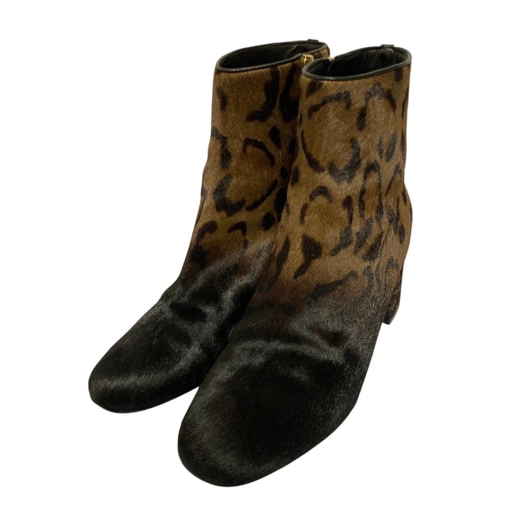 Salvatore Ferragamo Salvatore Ferragamo Salvatore Ferragamo Calf Hair Short Boots Fur Shoes DUTY FREE for USA Size ONE SIZE - 1 Thumbnail