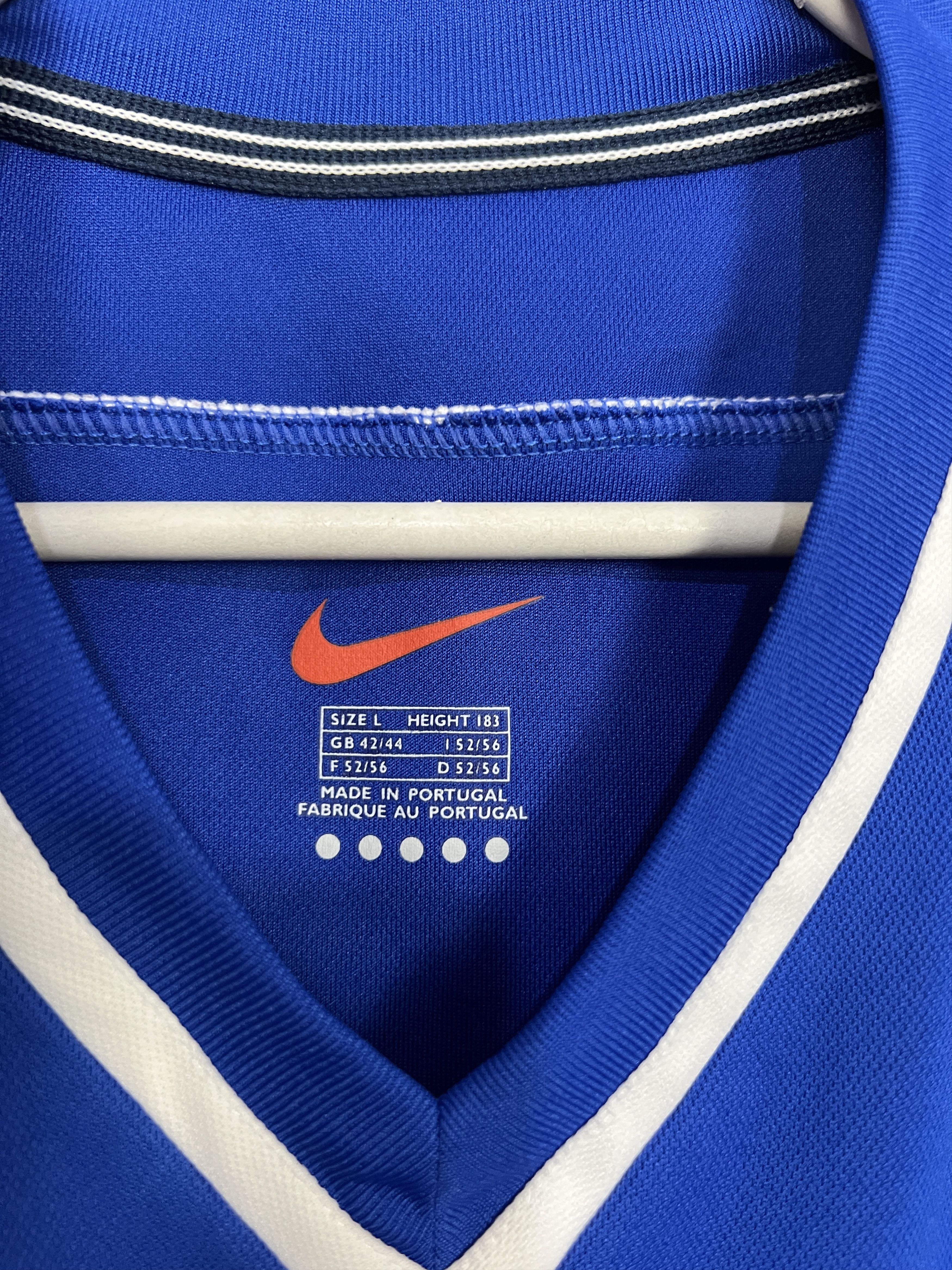 Nike Rangers Home football shirt 1999 Soccer Nike Blue Jersey Size US L / EU 52-54 / 3 - 8 Thumbnail