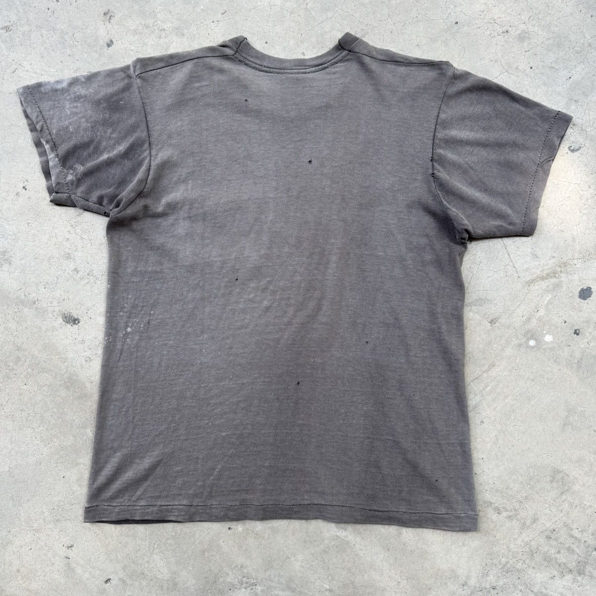 Fruit Of The Loom × Vintage Vintage70’s Fruit of the loom Black Faded Pocket Tee Size US L / EU 52-54 / 3 - 2 Thumbnail