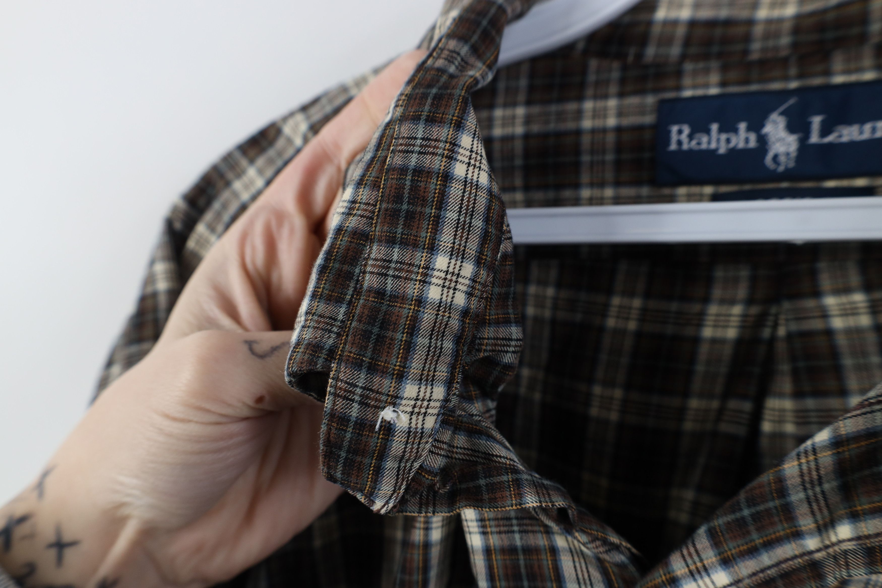Vintage Vintage 90s Streetwear Button Down Shirt Earth Tone Plaid Size US XL / EU 56 / 4 - 7 Thumbnail