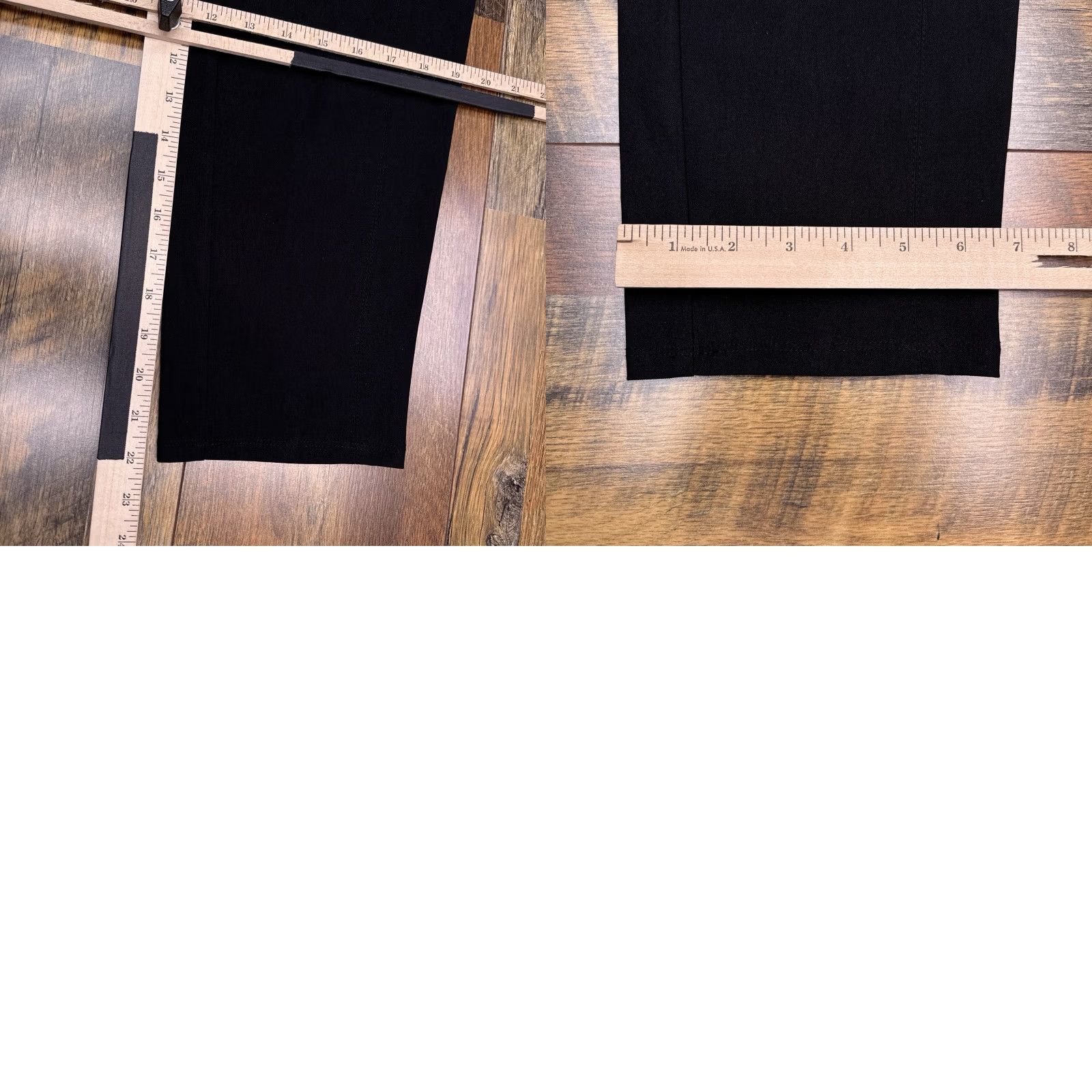 Vintage Simply Vera Wang Capri Leggings XS Black Capri Leggings Women's XS Black Stretch New Size 26" / US 2 / IT 38 - 9 Thumbnail