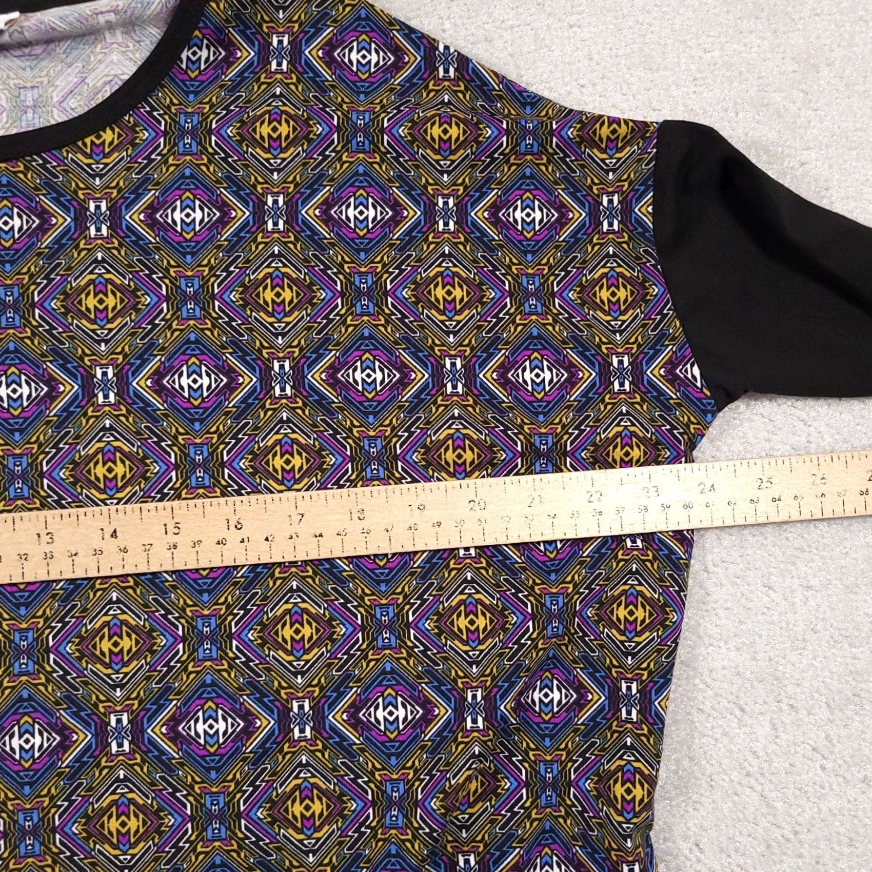 Vintage Lularoe Irma T-Shirt Women's XS Tunic Geometric Short Sleeve High Low USA Size XS / US 0-2 / IT 36-38 - 6 Thumbnail