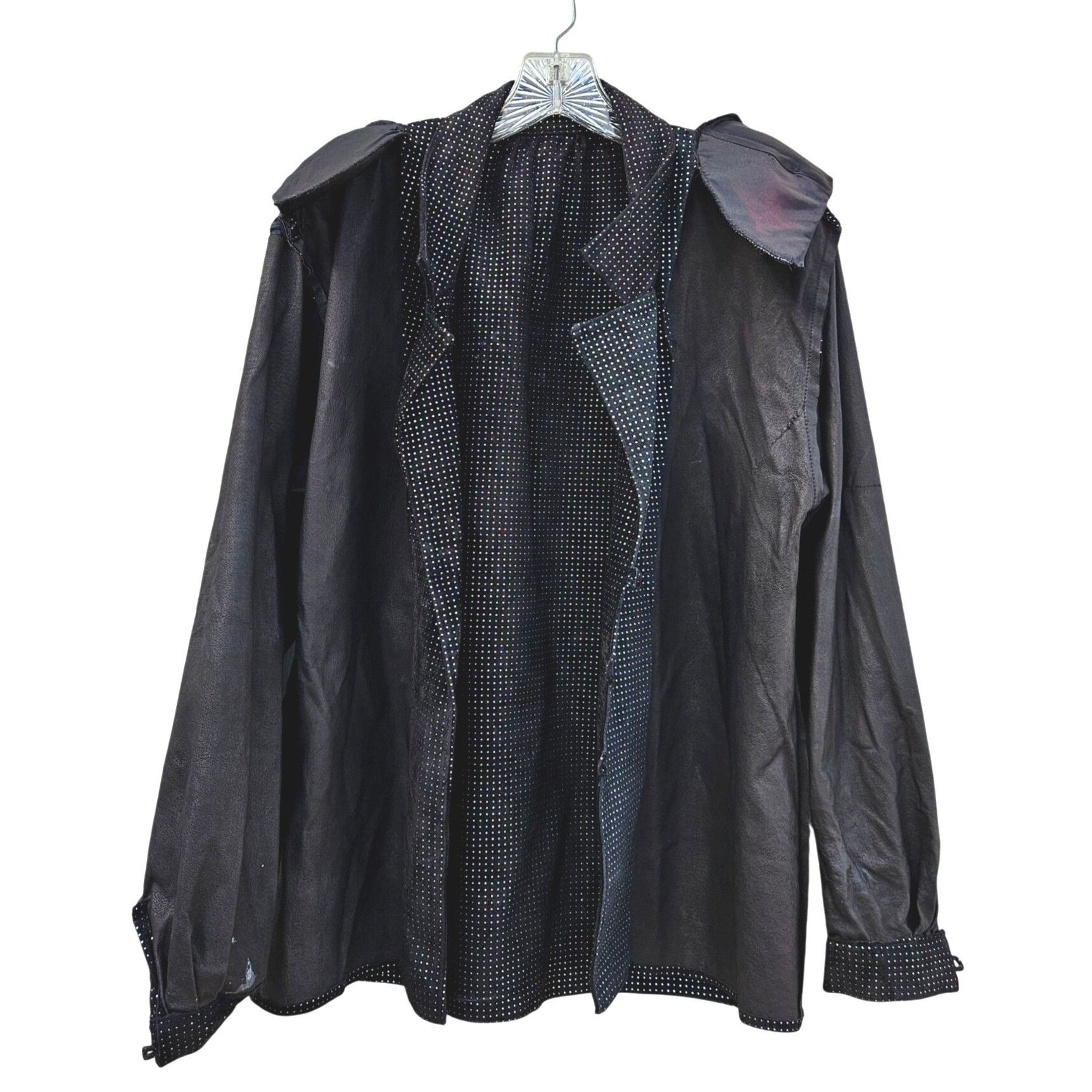 Other Volup Vintage Lillie Rubin Adri New York Black Suede Silver Size L / US 10 / IT 46 - 8 Thumbnail