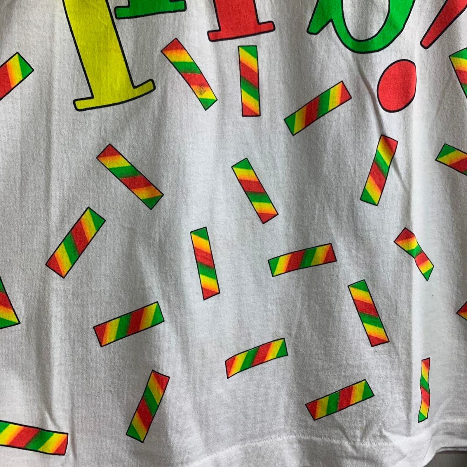 Other vintage 1987 FRUIT STRIPES GUM single stitch AOP tee shirt L Size US L / EU 52-54 / 3 - 5 Thumbnail