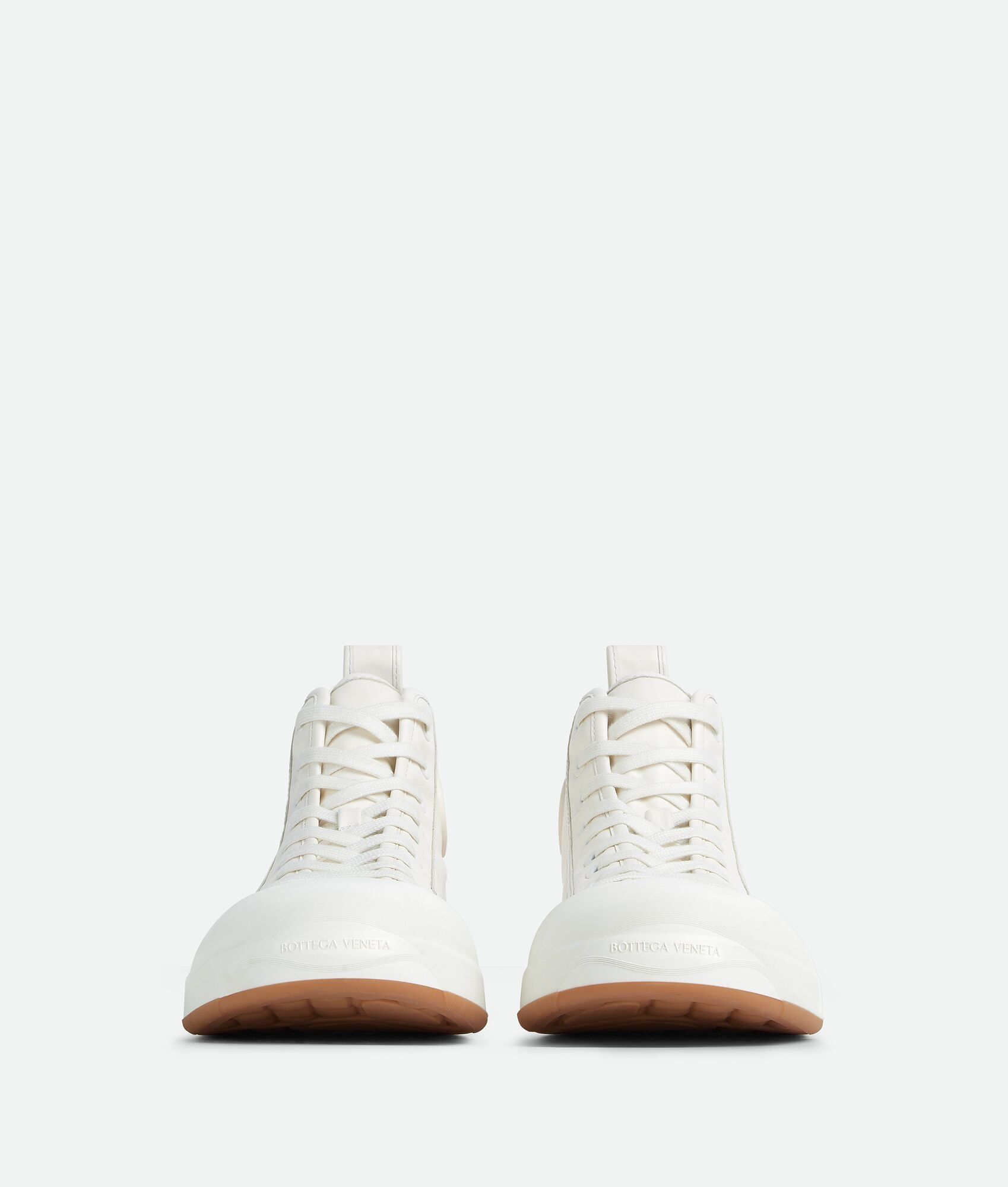 Bottega Veneta o1w1db10225 Vulcan Hi-Top Sneakers in White Size US 8 / EU 41 - 2 Thumbnail