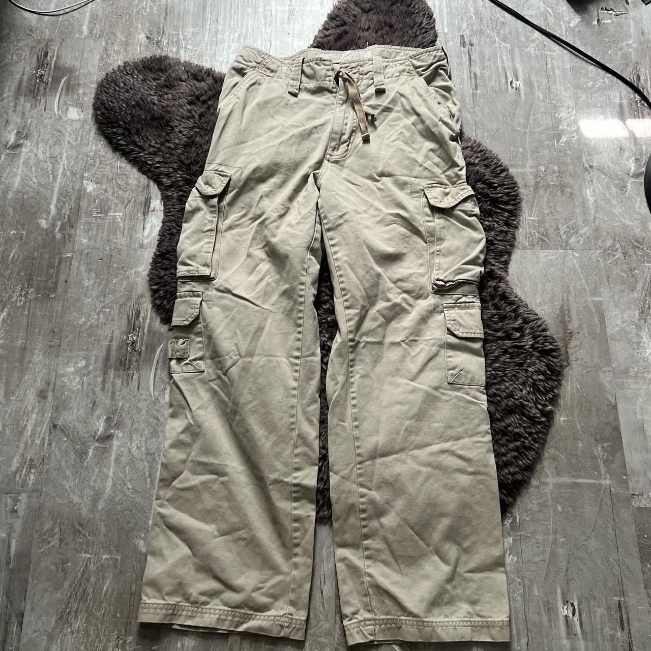 Vintage Tan and cream vintage cargo pants size XS Size US 30 / EU 46 - 1 Thumbnail