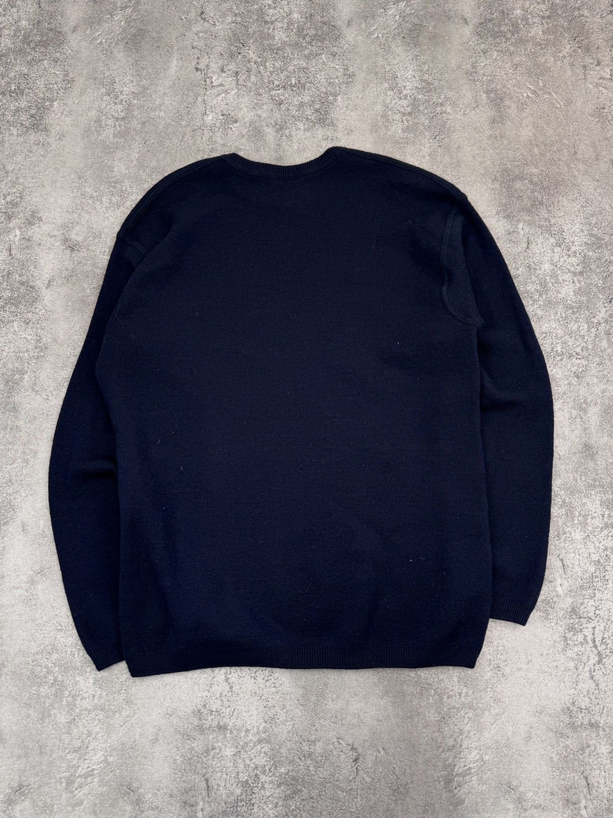 Lacoste Lacoste Men Crew Neck Knit Sweater Navy Size XL Size US XL / EU 56 / 4 - 7 Thumbnail