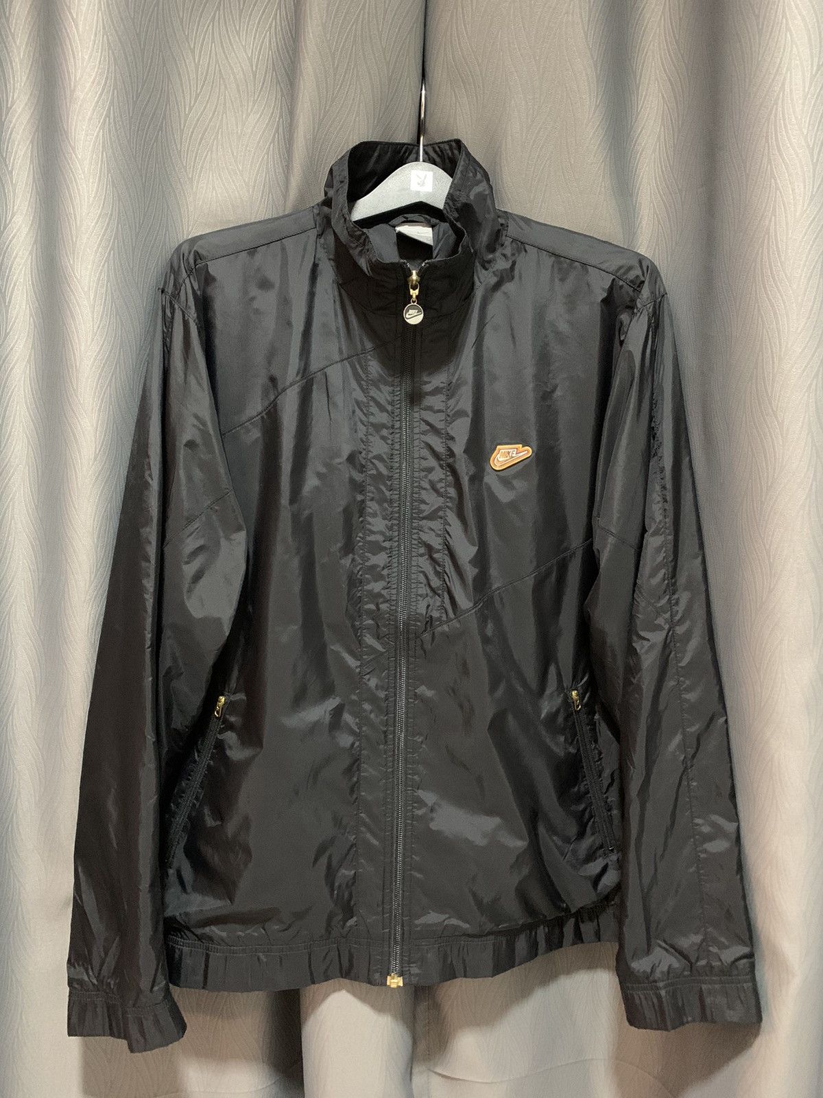 Nike Nike Metal Swoosh Logo Spell Out Zipper Windbreaker Size US XL / EU 56 / 4 - 1 Thumbnail