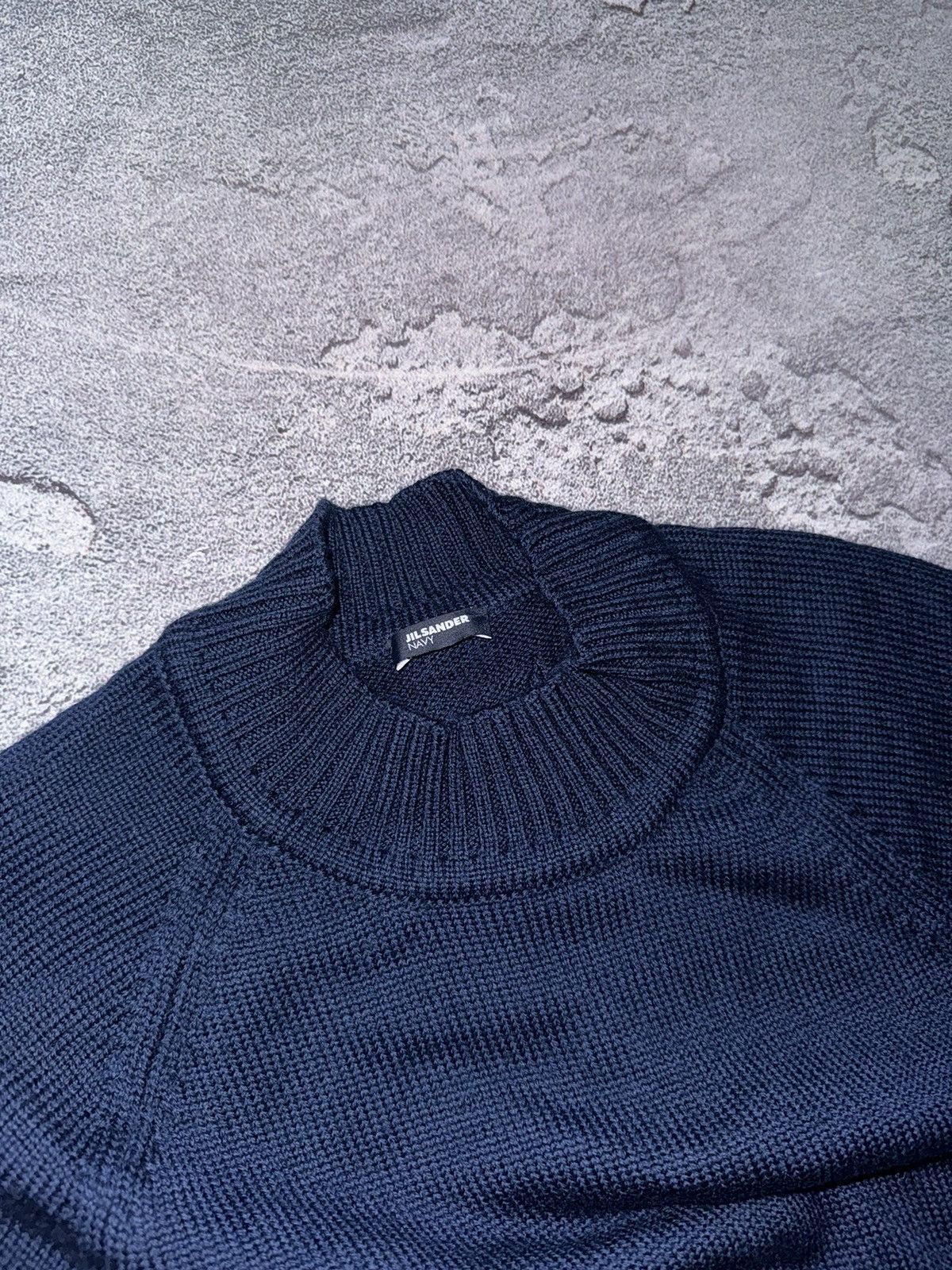 Designer × Jil Sander Jil sander navy S sweater dress knitwear relaxed jumper 00s Size S / US 4 / IT 40 - 10 Thumbnail
