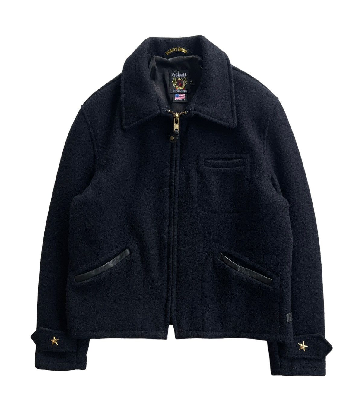 Schott Vintage Schott 716 Wool CPO Jacket Size US S / EU 44-46 / 1 - 1 Thumbnail