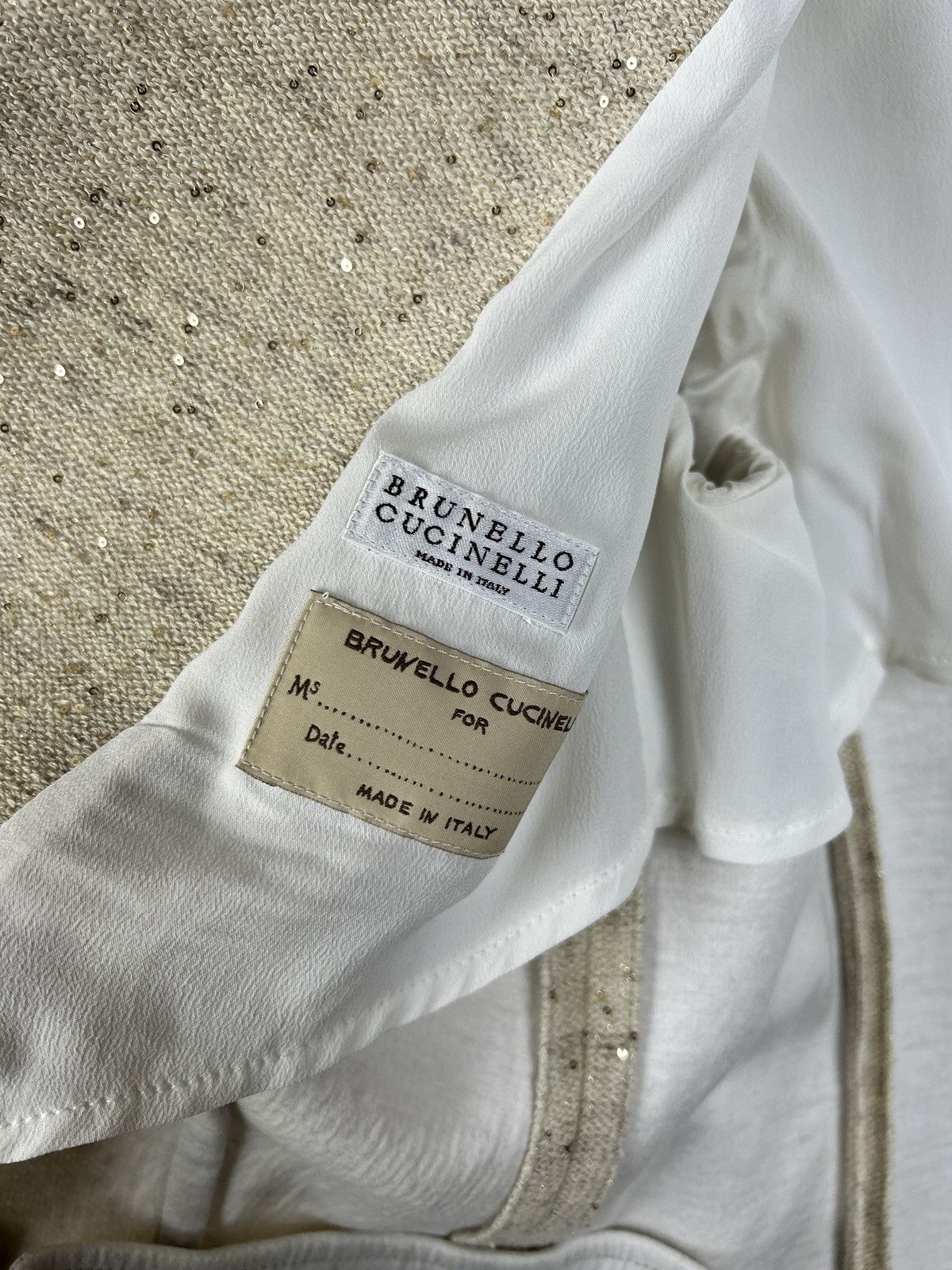 Brunello Cucinelli Brunello Cucinelli Lino Sequins Blazer Size 42 Size M / US 6-8 / IT 42-44 - 8 Thumbnail