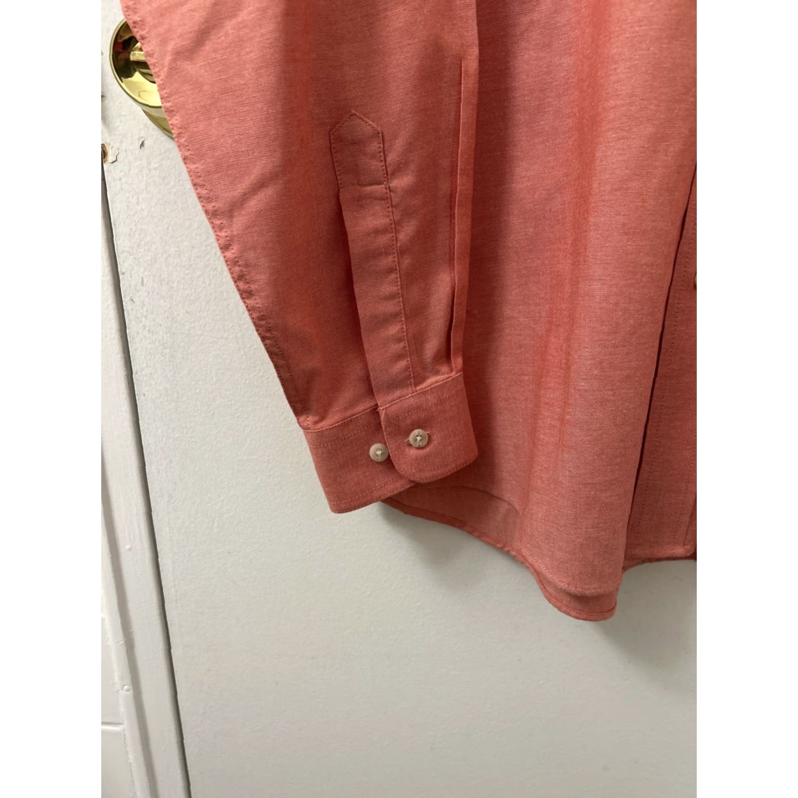 Vintage L.L. Bean Shirt Mens S Red Chambray Button-Down Oxford Traditional Fit Long Sleeve Solid Rose 248929 Size US S / EU 44-46 / 1 - 7 Thumbnail