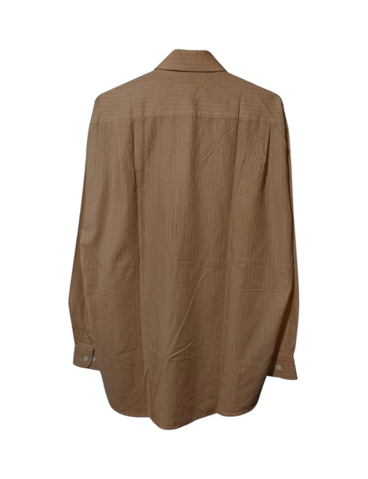 Vintage Balenciaga Striped Brown Long Shirt