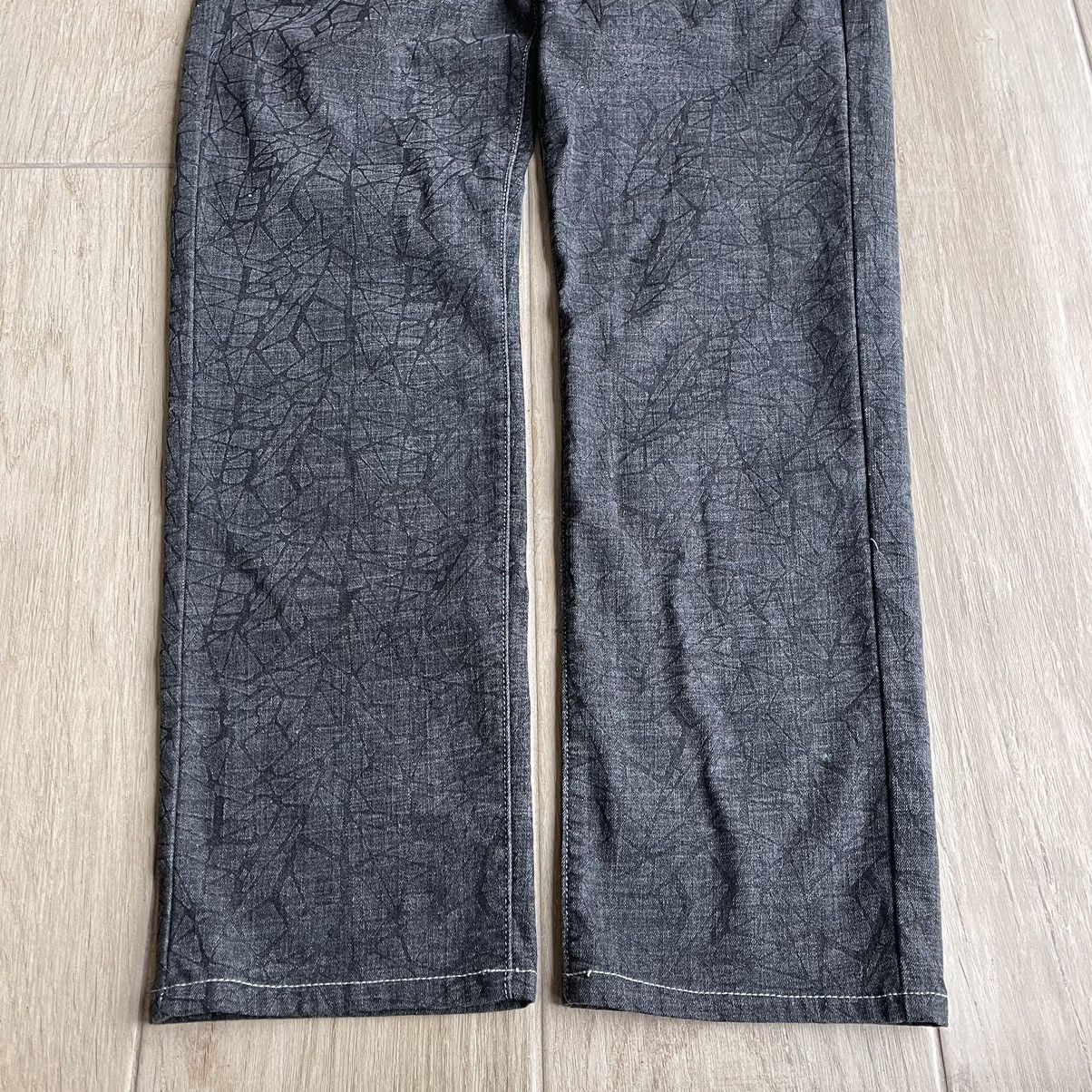 Japanese Brand BBCO Cracked Print Lightweight Denim Jeans Size US 32 / EU 48 - 3 Thumbnail