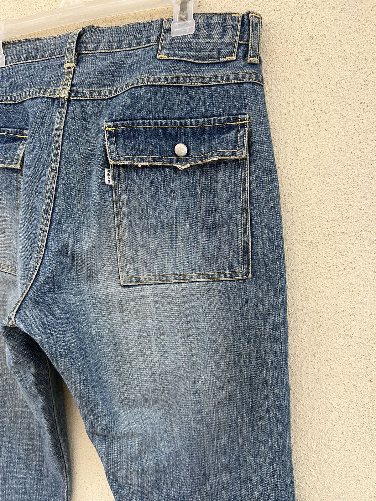 Sandinista MFG VTG 2005 Sandinista Japan Dirty Mud Denim Fatigue Jeans Size US 34 / EU 50 - 16 Thumbnail