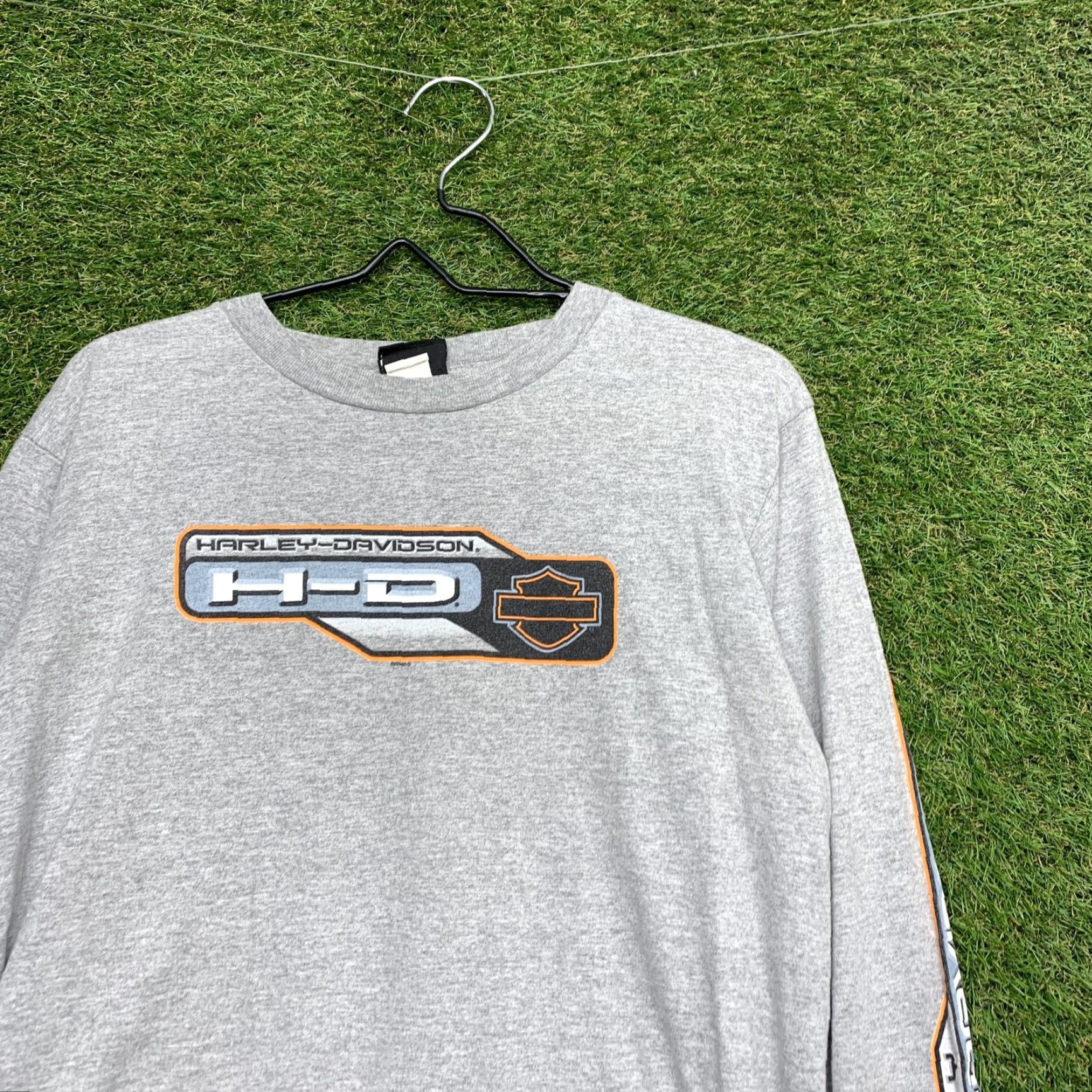 Harley Davidson Harley-Davidson Shirt Mens Medium Gray Long Sleeve Legendary El Paso Texas Moto Size US M / EU 48-50 / 2 - 2 Thumbnail
