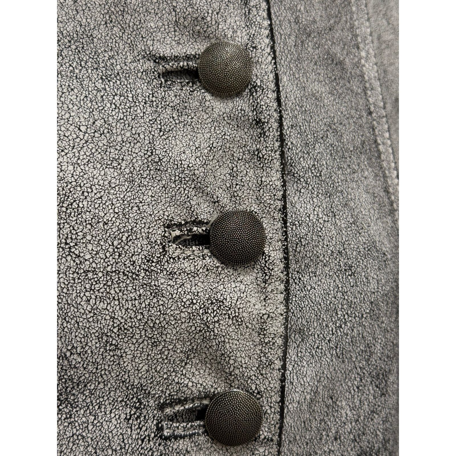 Ann Demeulemeester S/S2002 Ann Demeulemeester runway cracked Napoleon jacket Size XS / US 0-2 / IT 36-38 - 5 Thumbnail