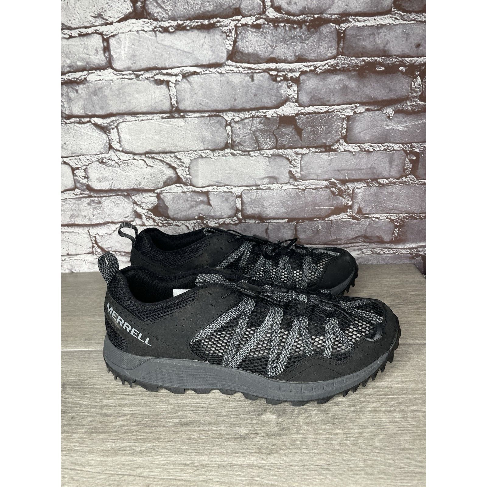 Merrell Merrell Wildsport Aerosport Black Synthetic Lace Hiking Outd Size US 11.5 / EU 44-45 - 13 Thumbnail