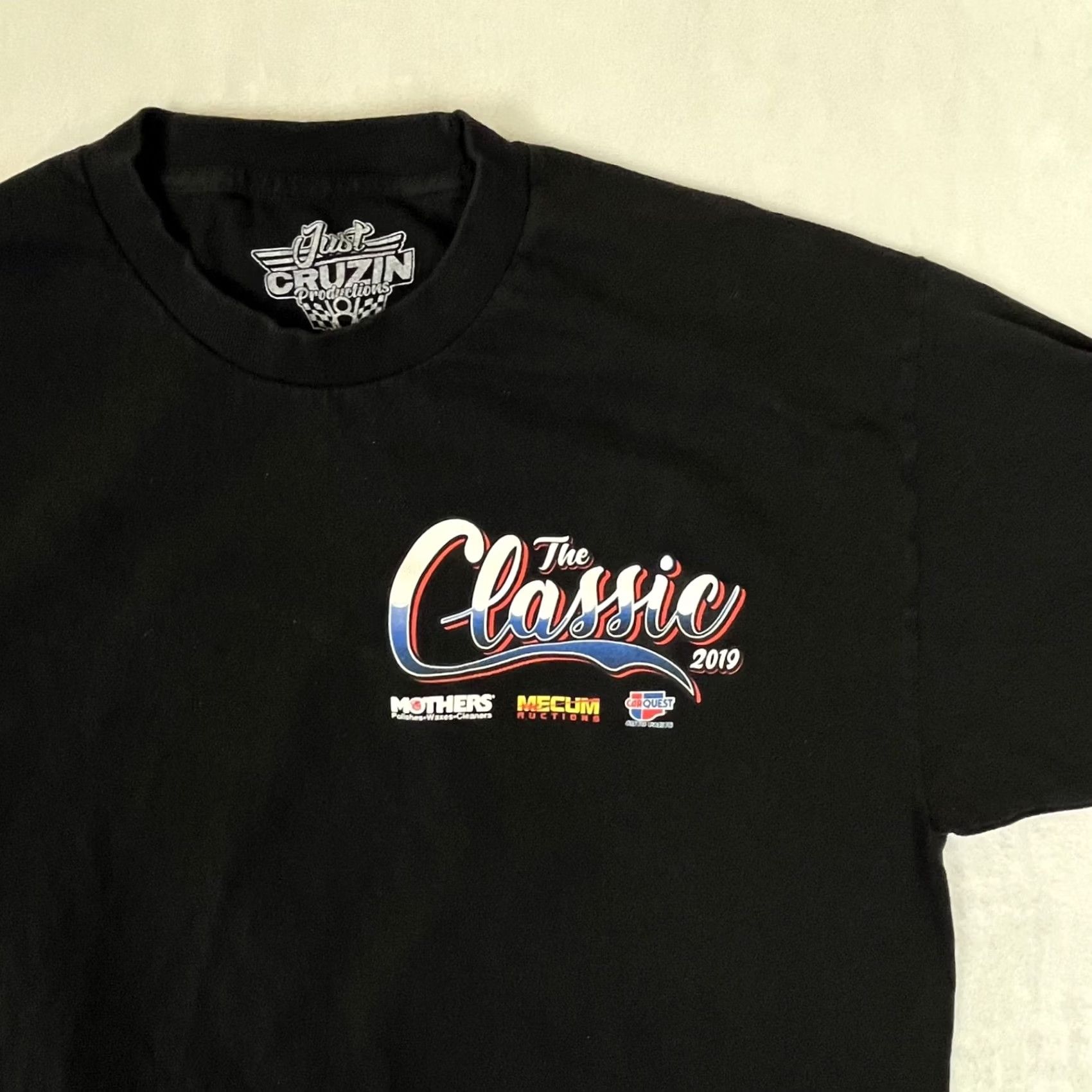 Etro VINTAGE Just Cruzin T-Shirt Crew Neck Short Sleeve Men L Black Cotton 90s Cars Retro Vintage Size US L / EU 52-54 / 3 - 3 Thumbnail
