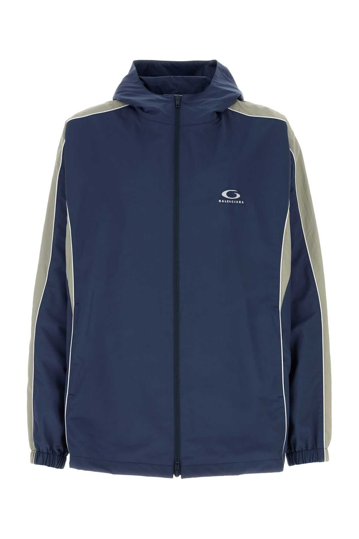 Balenciaga Blue Tech Fabric Windbreaker Size US S / EU 44-46 / 1 - 1 Thumbnail