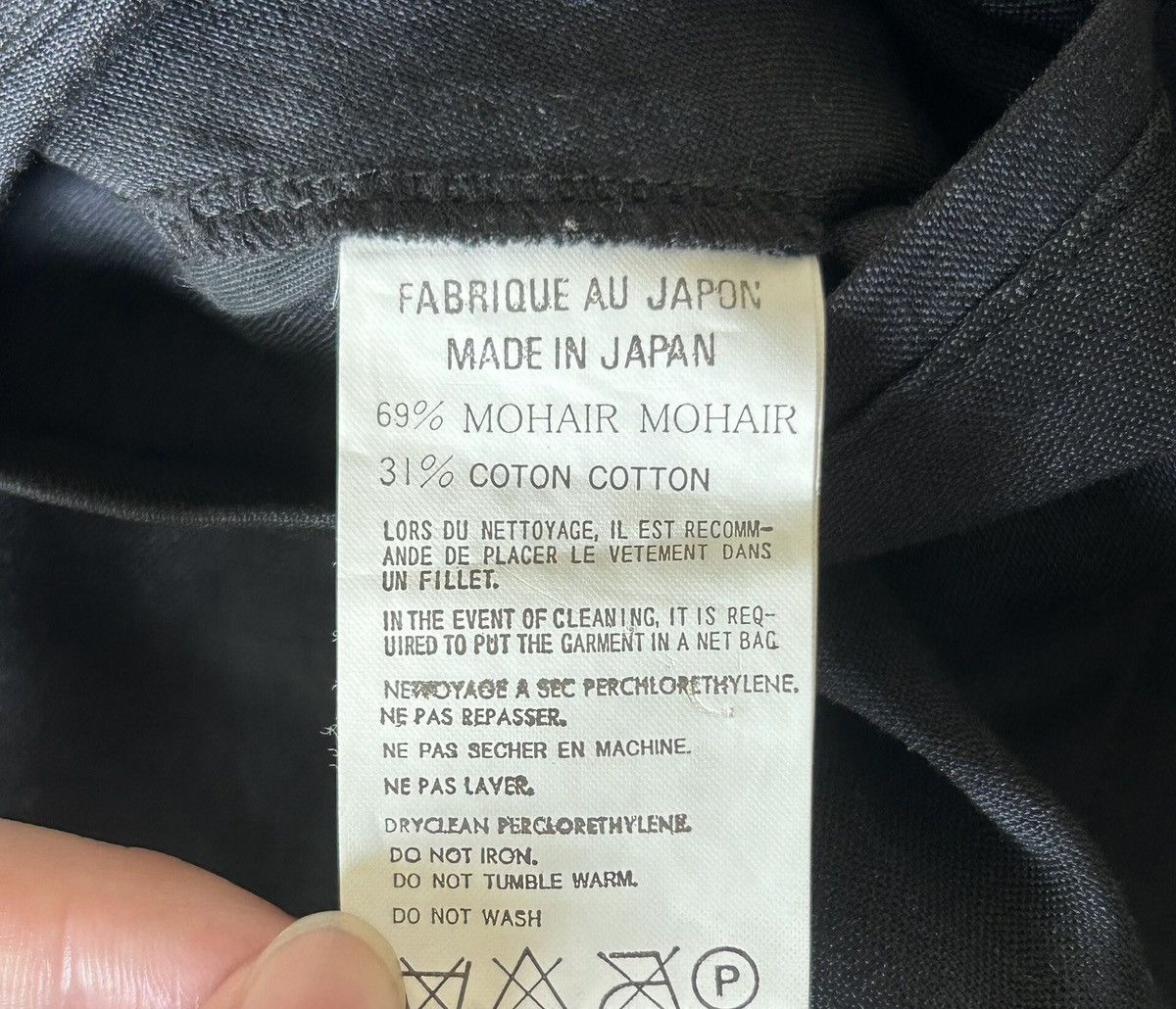 Yohji Yamamoto Yohji Yamamoto 01SS Mohair Wrinkle Double Size 42S - 7 Thumbnail