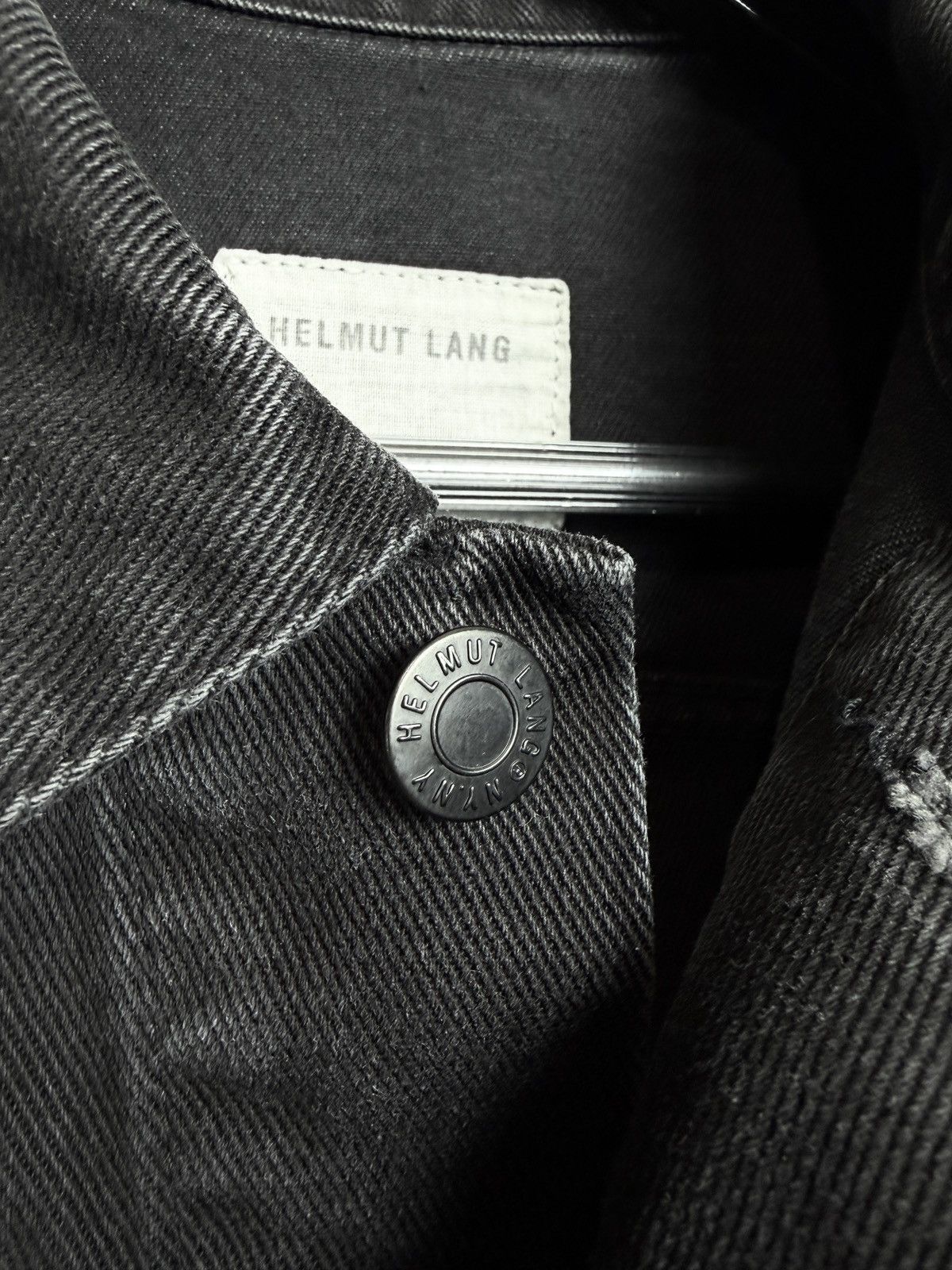 Helmut Lang SS03 Helmut Lang Vintage Black 2 Pocket Trucker Denim Jacket Size US S / EU 44-46 / 1 - 5 Thumbnail