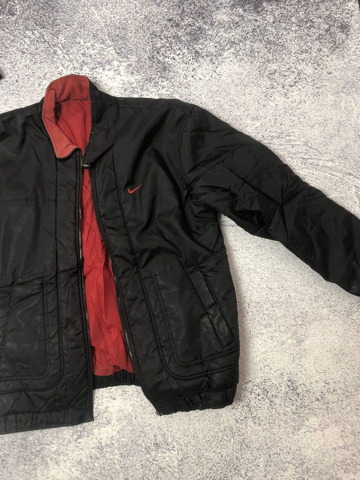 Nike Vintage bombers Nike big logo size Xl y2k casual rare drill Size US XL / EU 56 / 4 - 3 Thumbnail