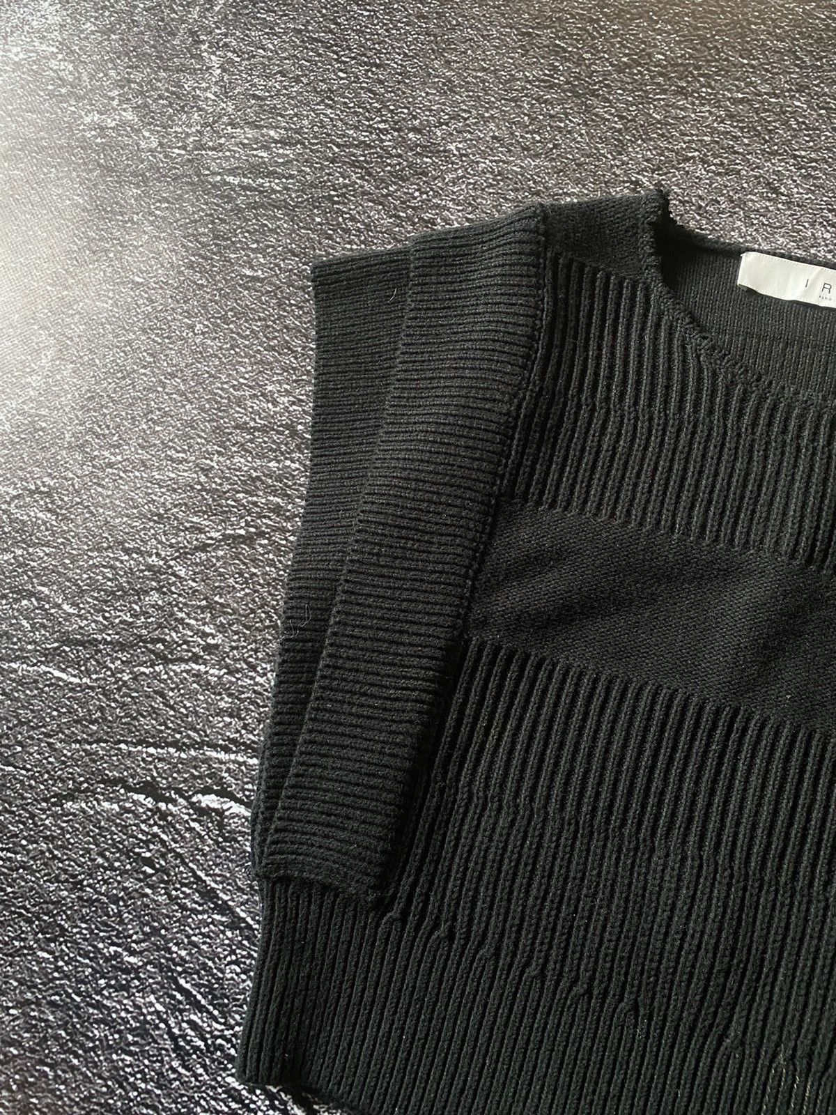 Iro IRO Guarida 22S Sweater Vest Black Cotton/Nylon Size S / US 4 / IT 40 - 2 Thumbnail