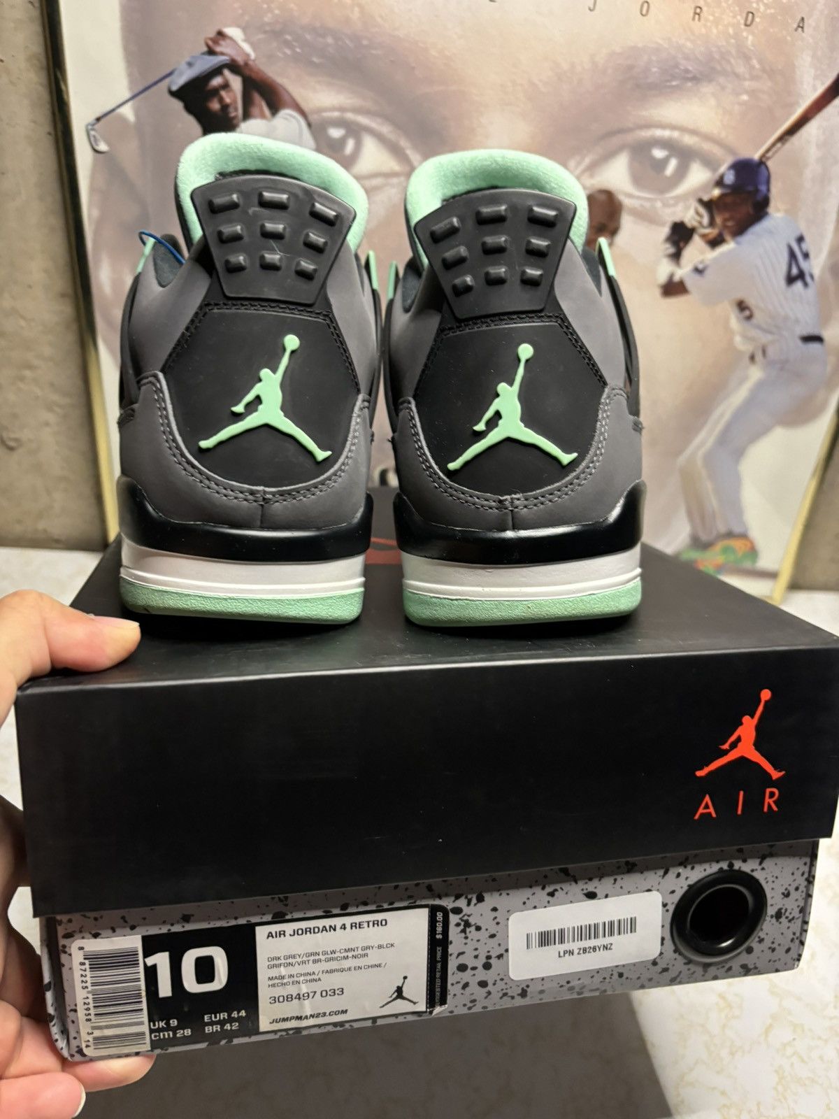 Jordan Brand Jordan Retro 4 ‘green glow’ Size US 10 / EU 43 - 7 Thumbnail