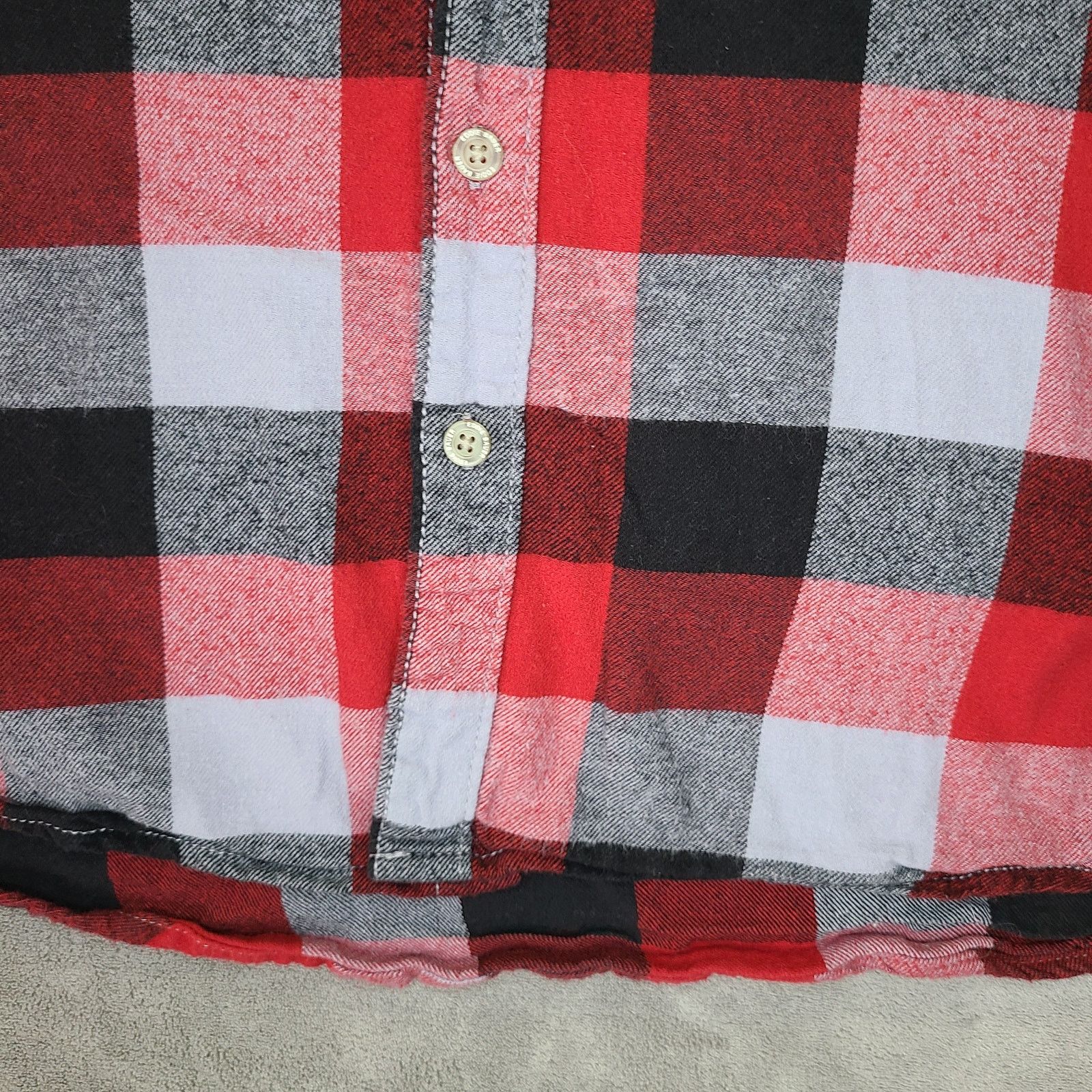 Eddie Bauer Eddie Bauer XXL Plaid Flannel Shirt Black/Gray Size US XXL / EU 58 / 5 - 8 Thumbnail