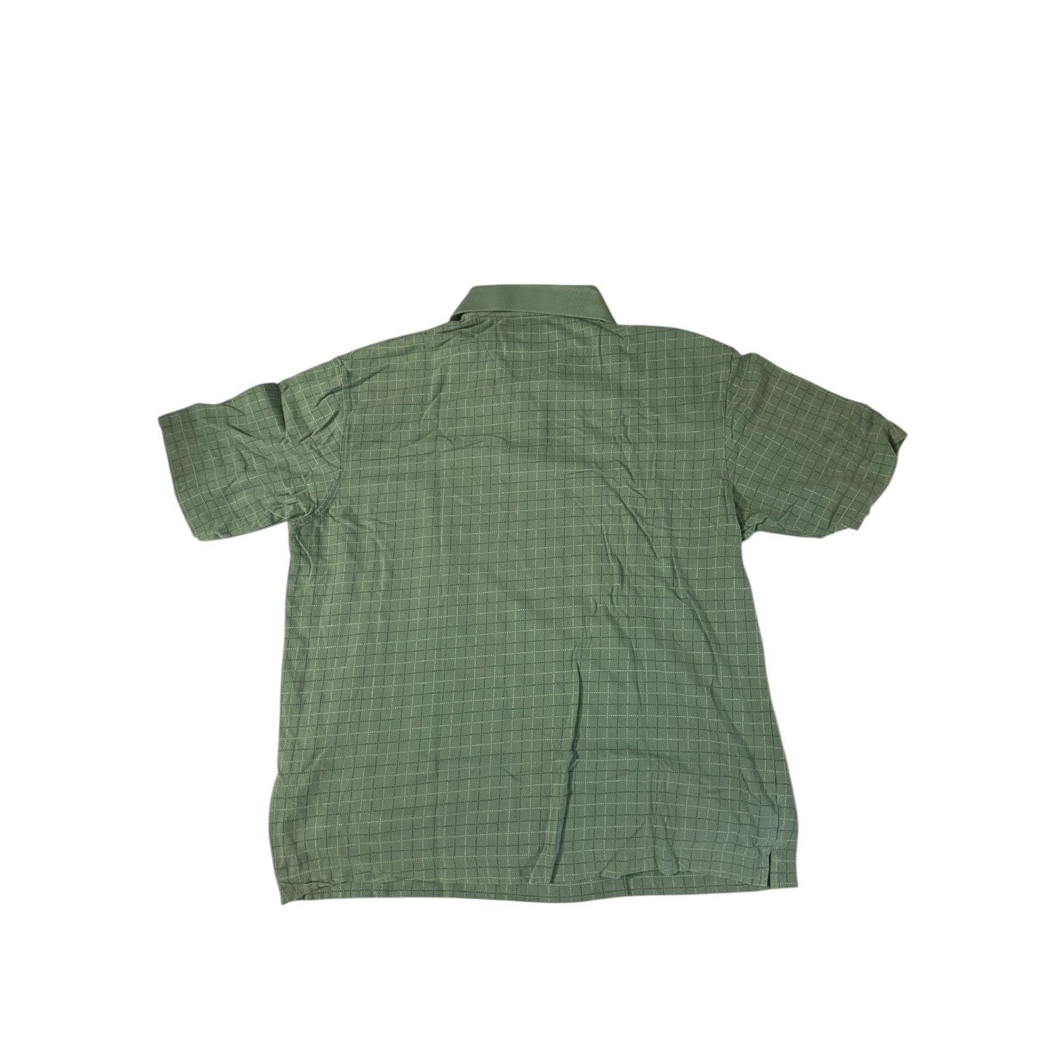 Dockers Dockers Men’s Sage Green with Black & White Stripes Polo LG Size US L / EU 52-54 / 3 - 6 Thumbnail